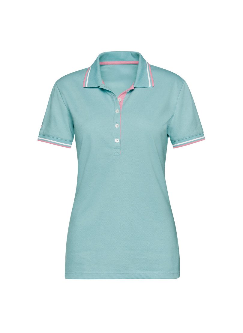 Trigema Poloshirt TRIGEMA slim fit poloshirt met contrasterende accenten (1-delig)
