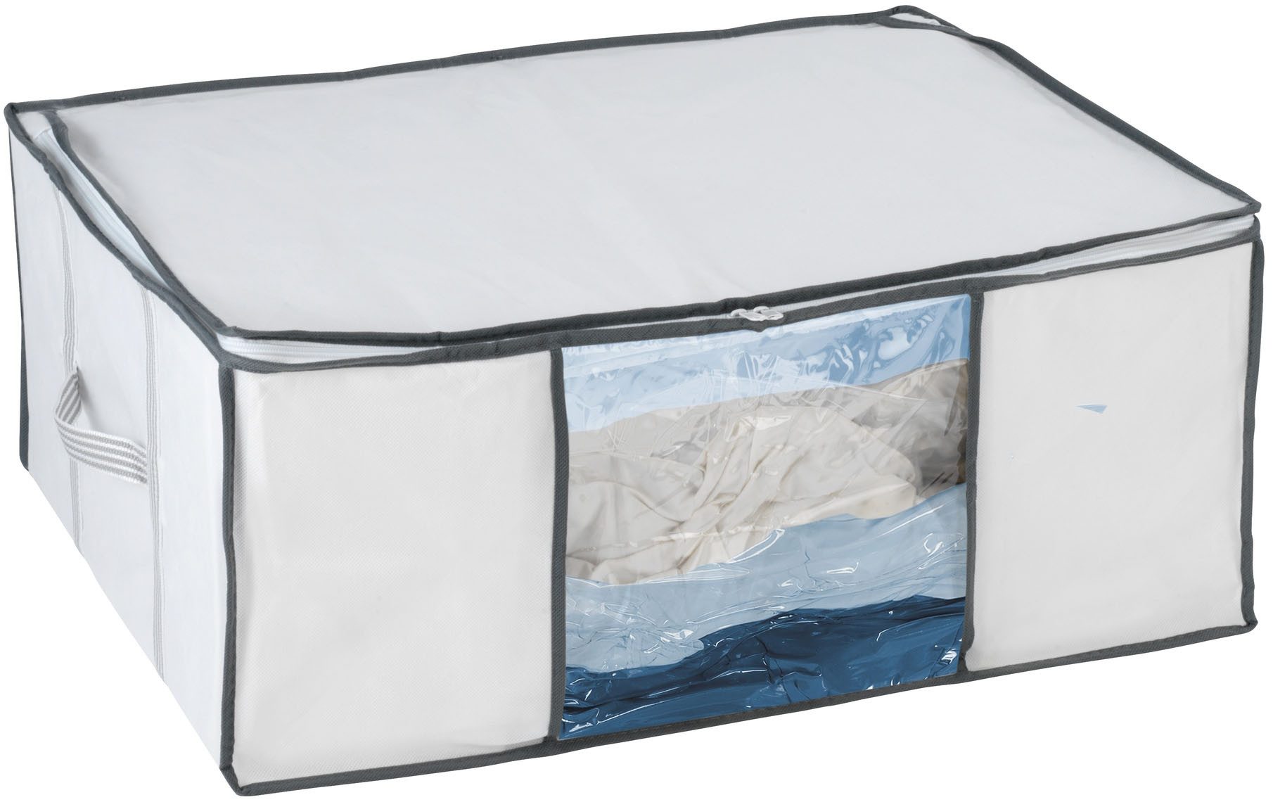 WENKO Onderbedlade Vacuüm-softbox L voor luchtdichte opslag (vacuüm) manden & dozen wit