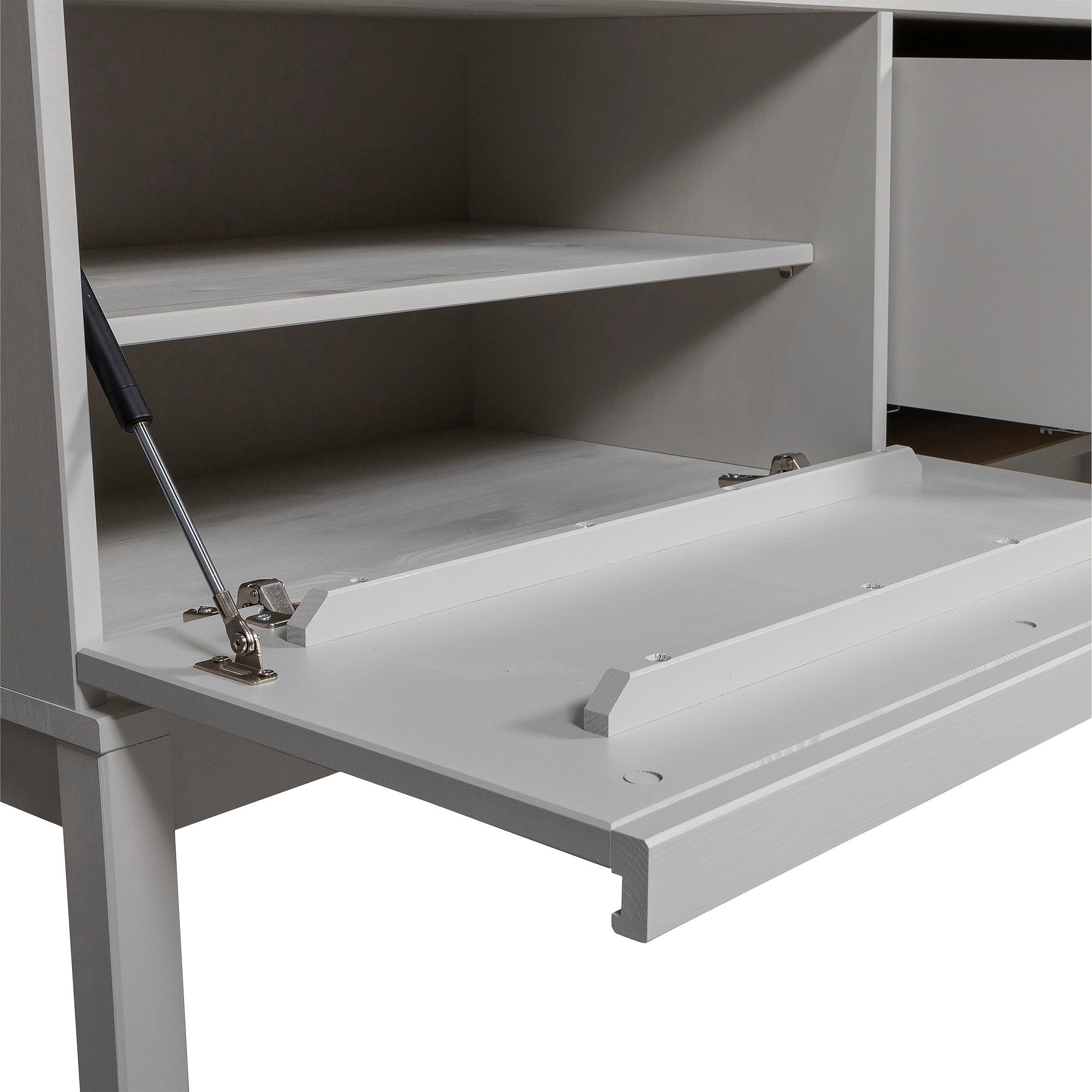 WOOOD Buffetkast Combinatie-klink veel opbergruimte, met glazen schuifdeur, breedte 200 cm
