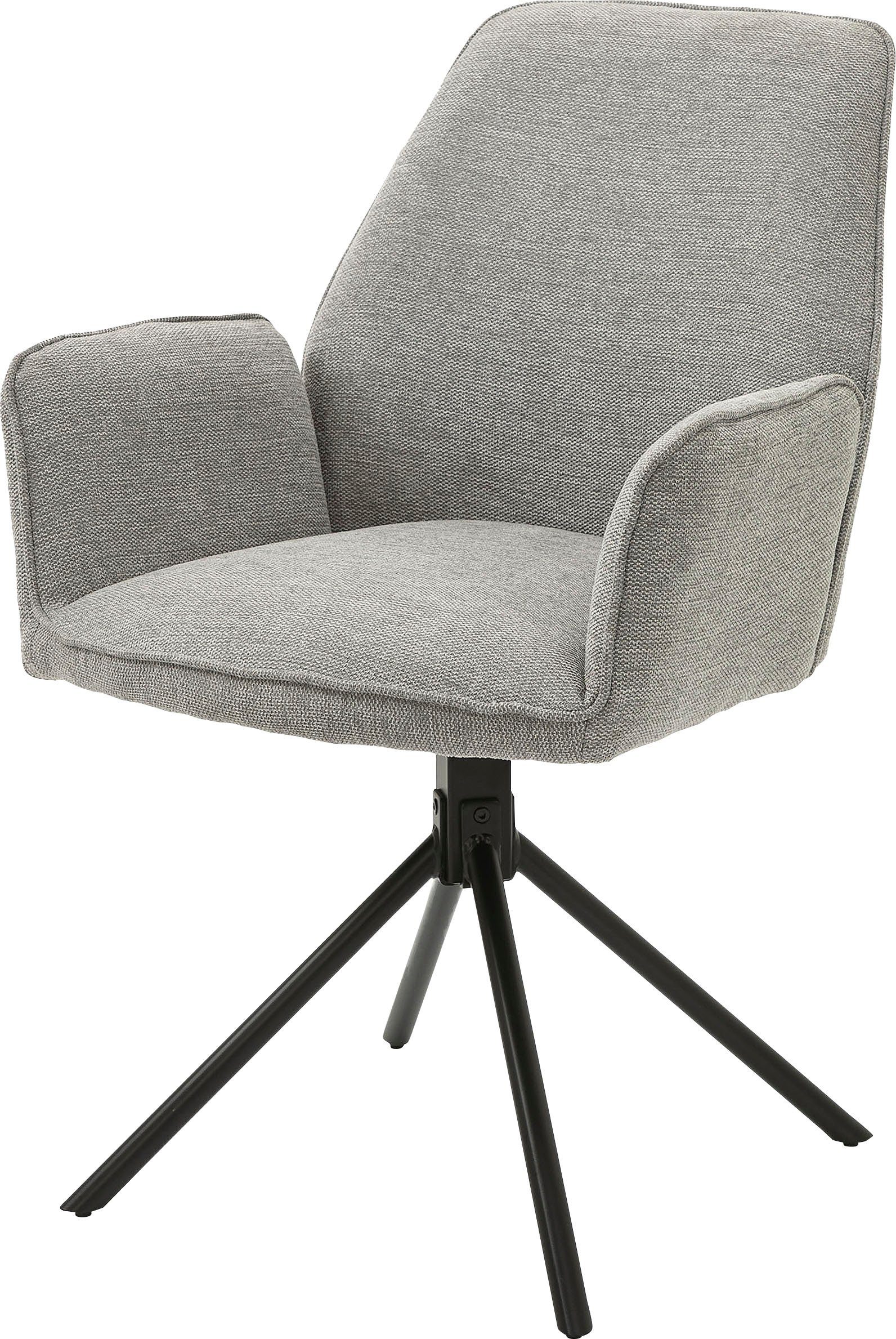 byLIVING Eetkamerstoel Blair set van 2, 360° draaibaar, gezellige fauteuil, verschillende stoffen (set, 2 stuks)