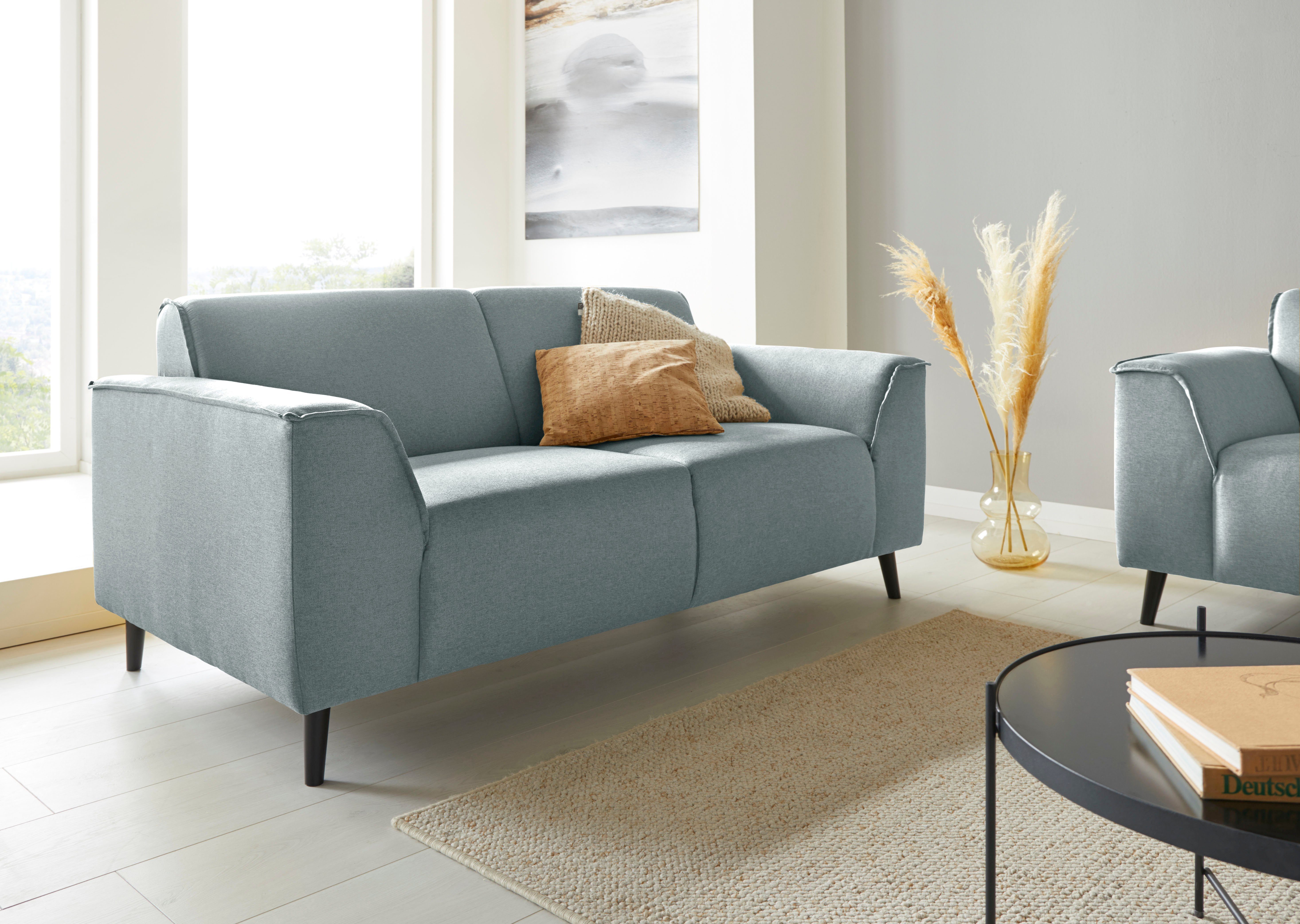 DOMO collection 2-zitsbank Amora moderne vormtaal, geweldige afwerkingsdetails, comfortabel
