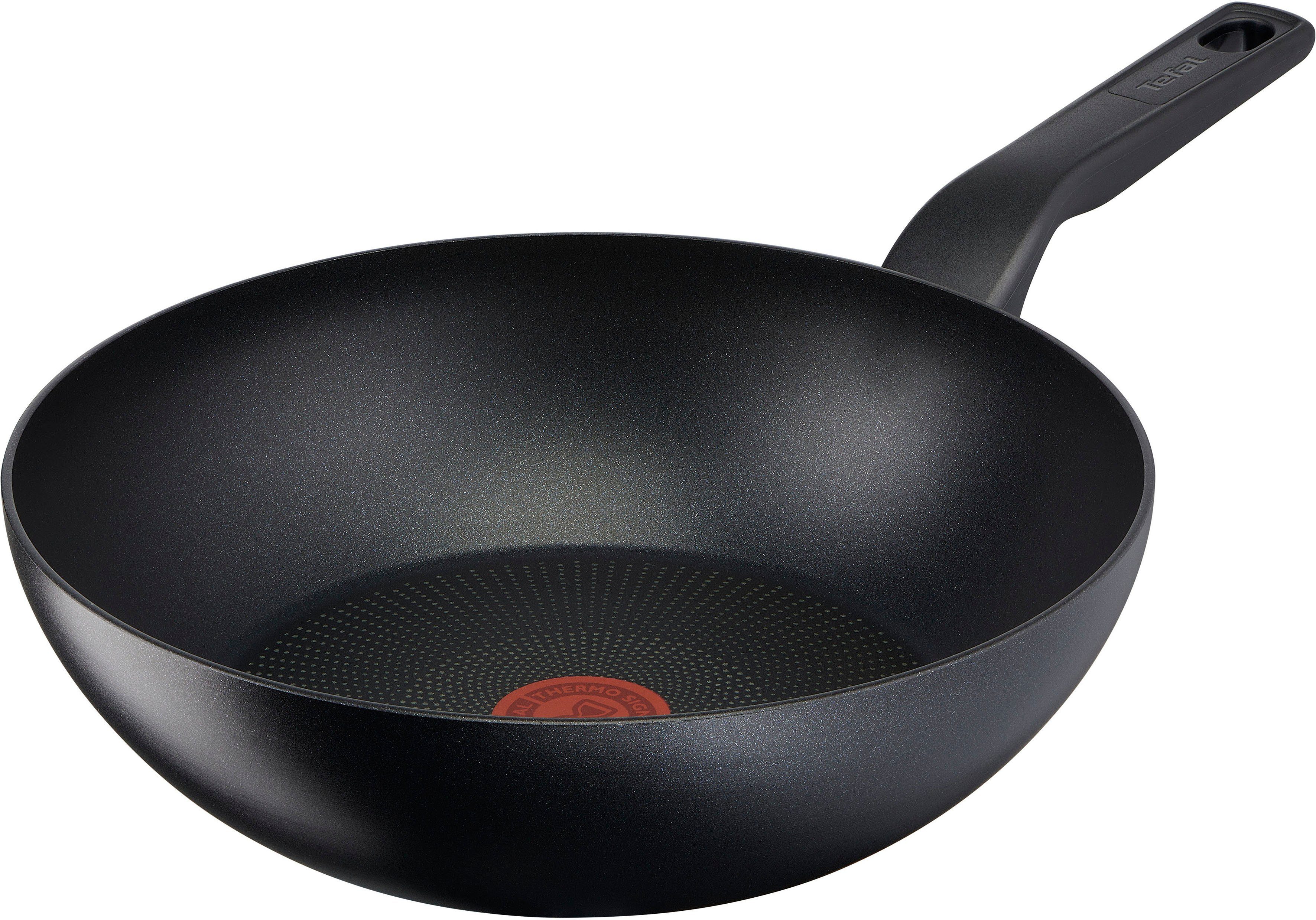 tefal wok titanium force wokpan, inductie, ø 28 cm zwart