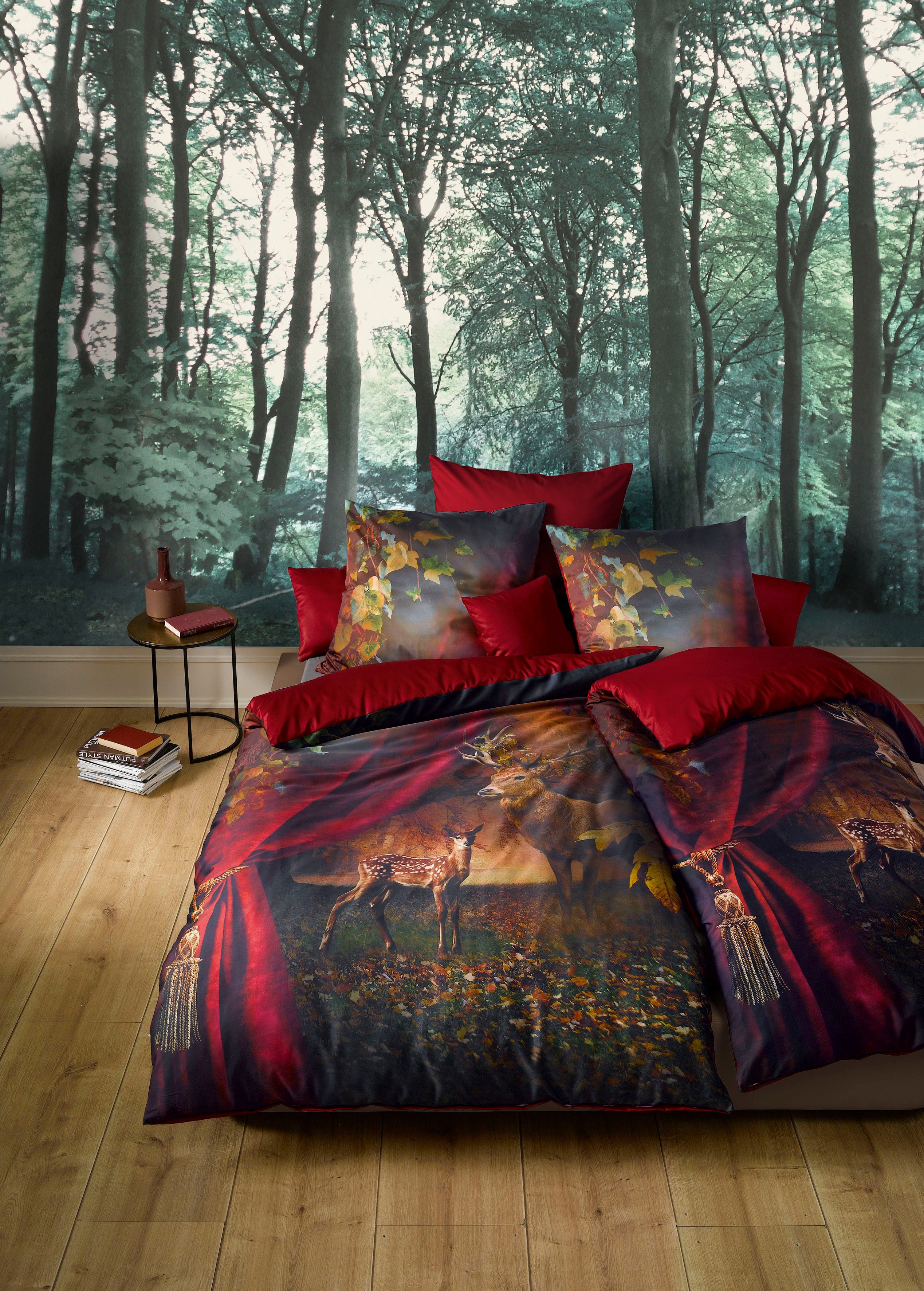 fleuresse Tweezijdig te gebruiken overtrekset Bed Art S 3759 Satijn, katoen, in mt. 135x200, 155x220, 200x200 cm dekbedovertrekken maat 1x 200x200 cm