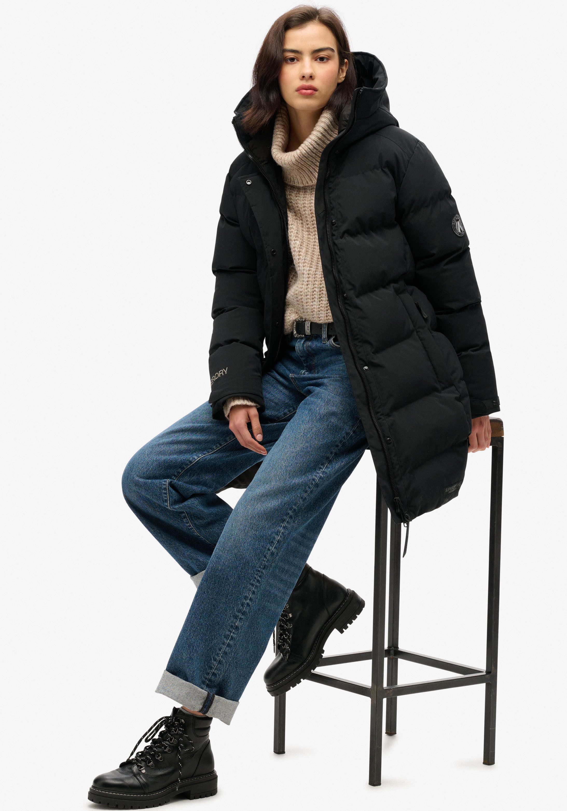 Superdry Gewatteerde jas CITY MID LENGTH PADDED JACKET