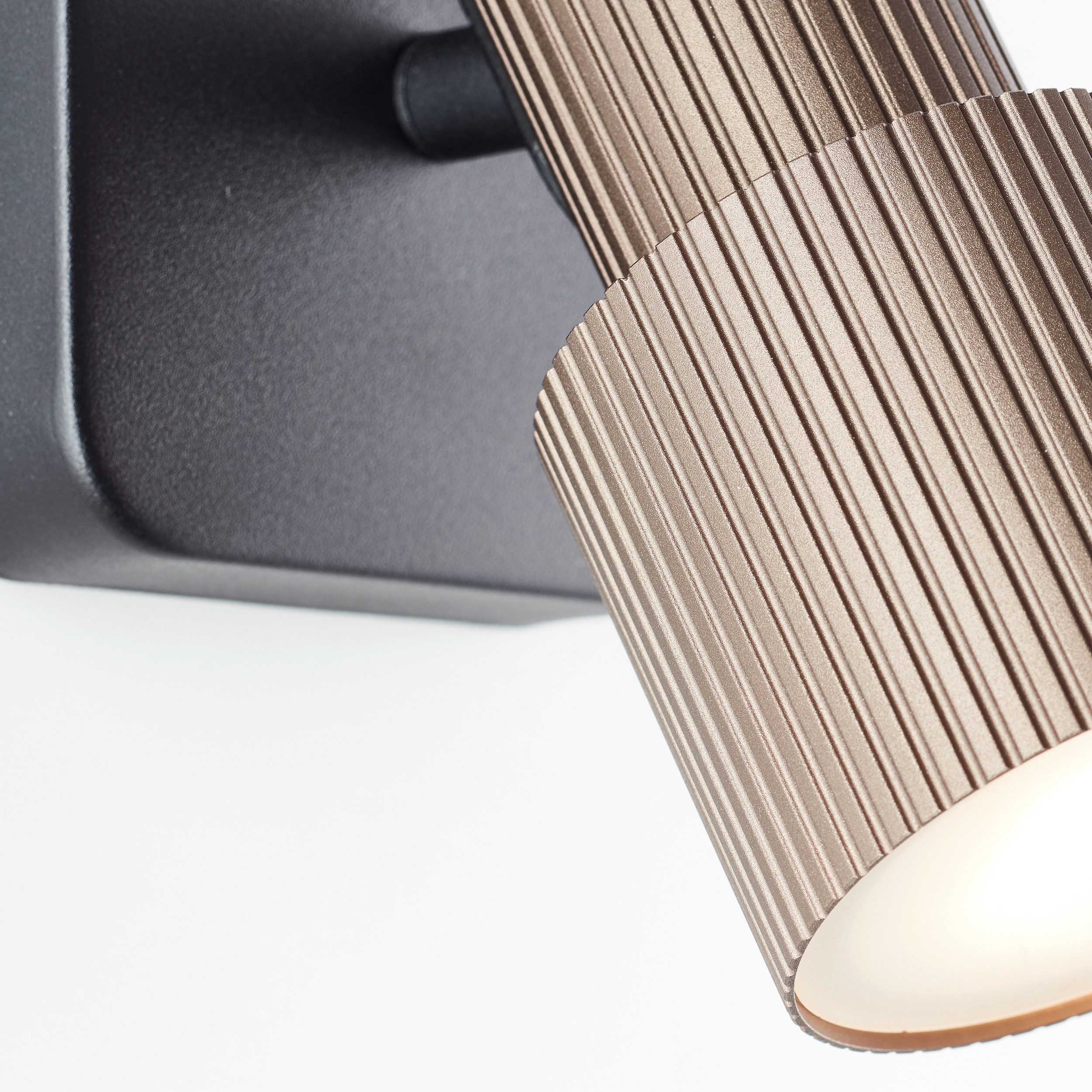 Brilliant Leuchten Wandlamp Cadiz 16,2 x 10 x 10 cm, incl. gu10, 350 lm, 3000 k, draaibaar, aluminium