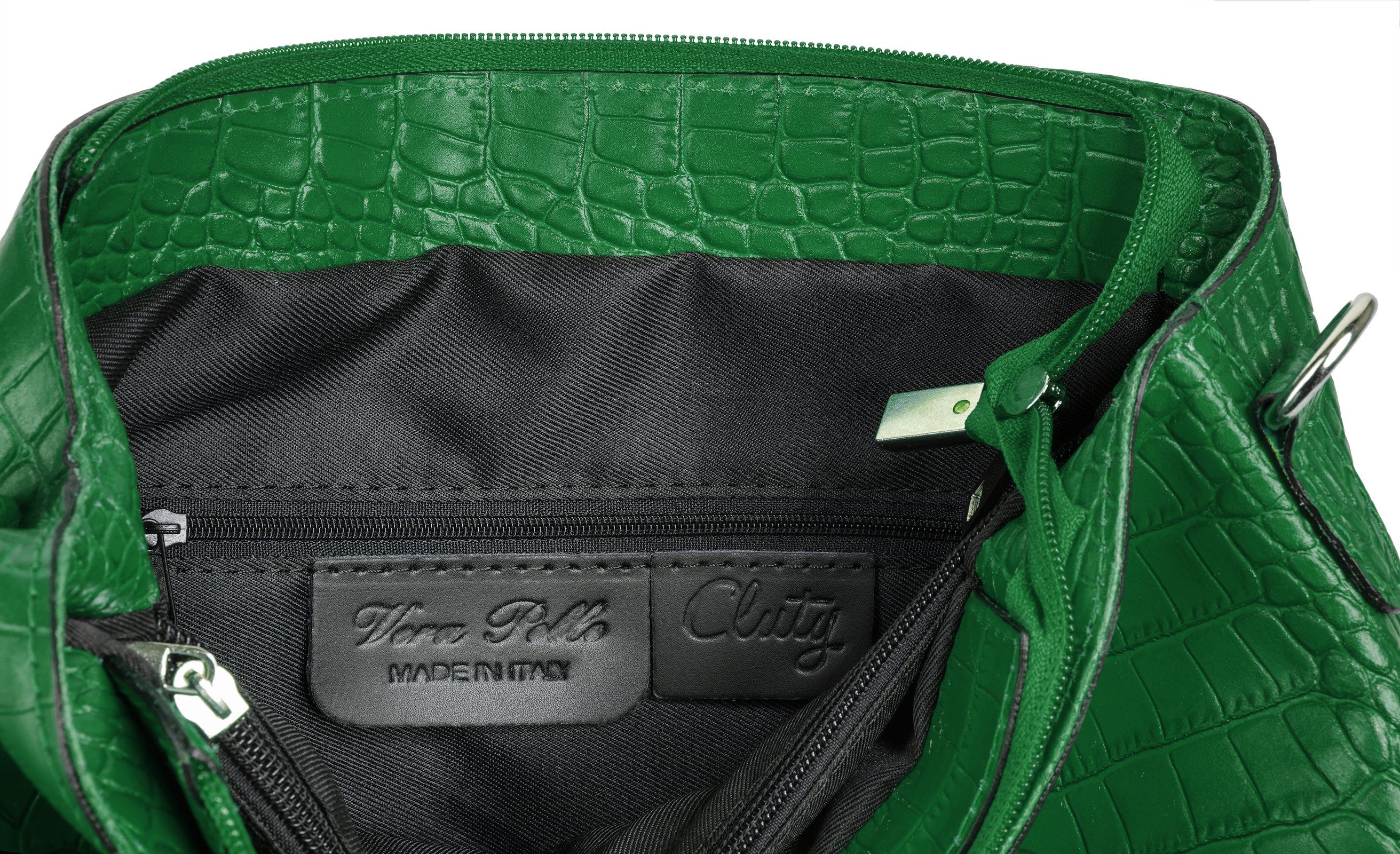 Cluty Schoudertas echt leer, made in italy