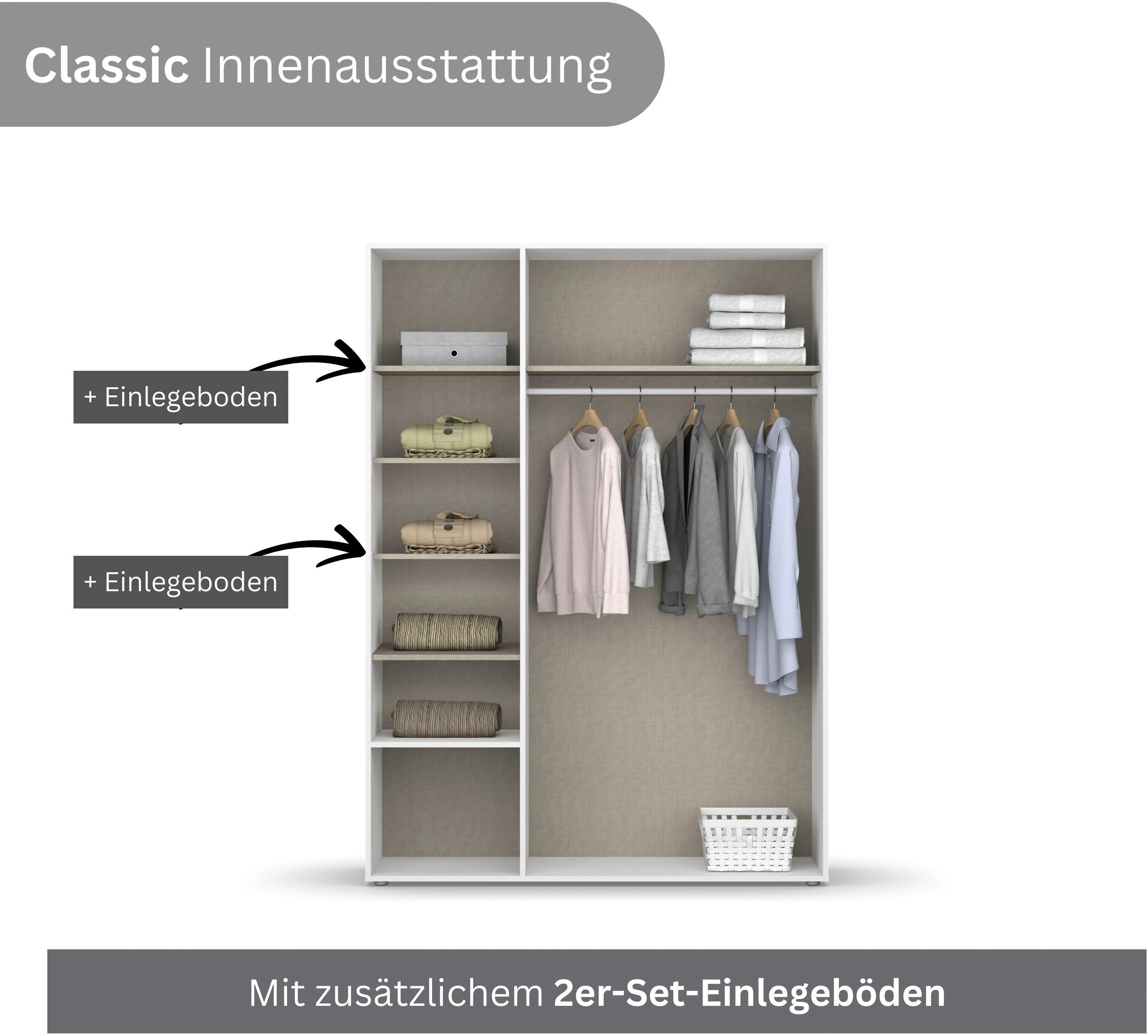 rauch Draaideurkast Kledingkast Kast Garderobe Wasmand NAGATA veel Opbergruimte
