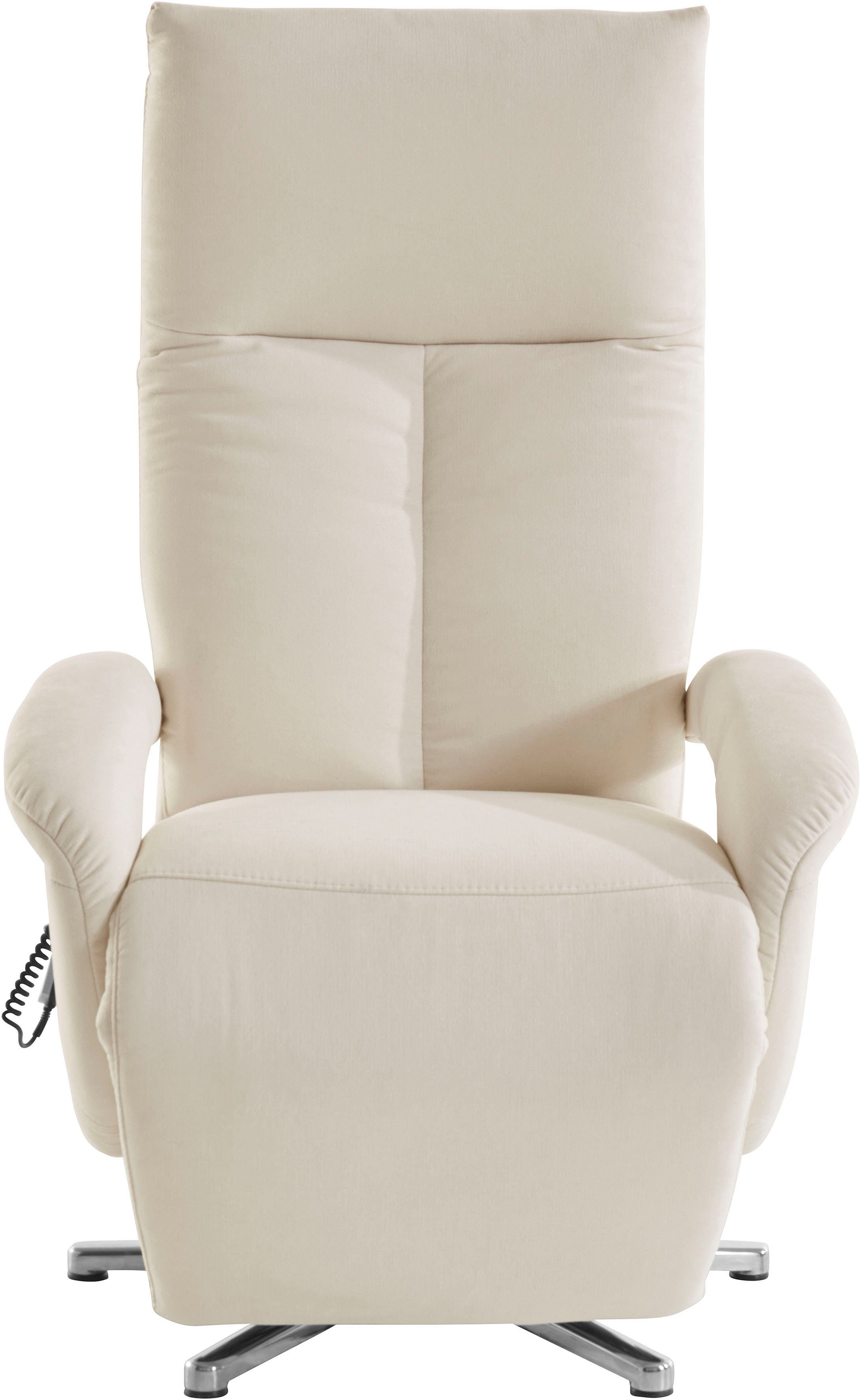 sit&more Relaxfauteuil Tycoon met verstelbare hoofdsteun en 360° draaifunctie keuze tussen handmatige of elektrische functie, ook met accu (draadloos)