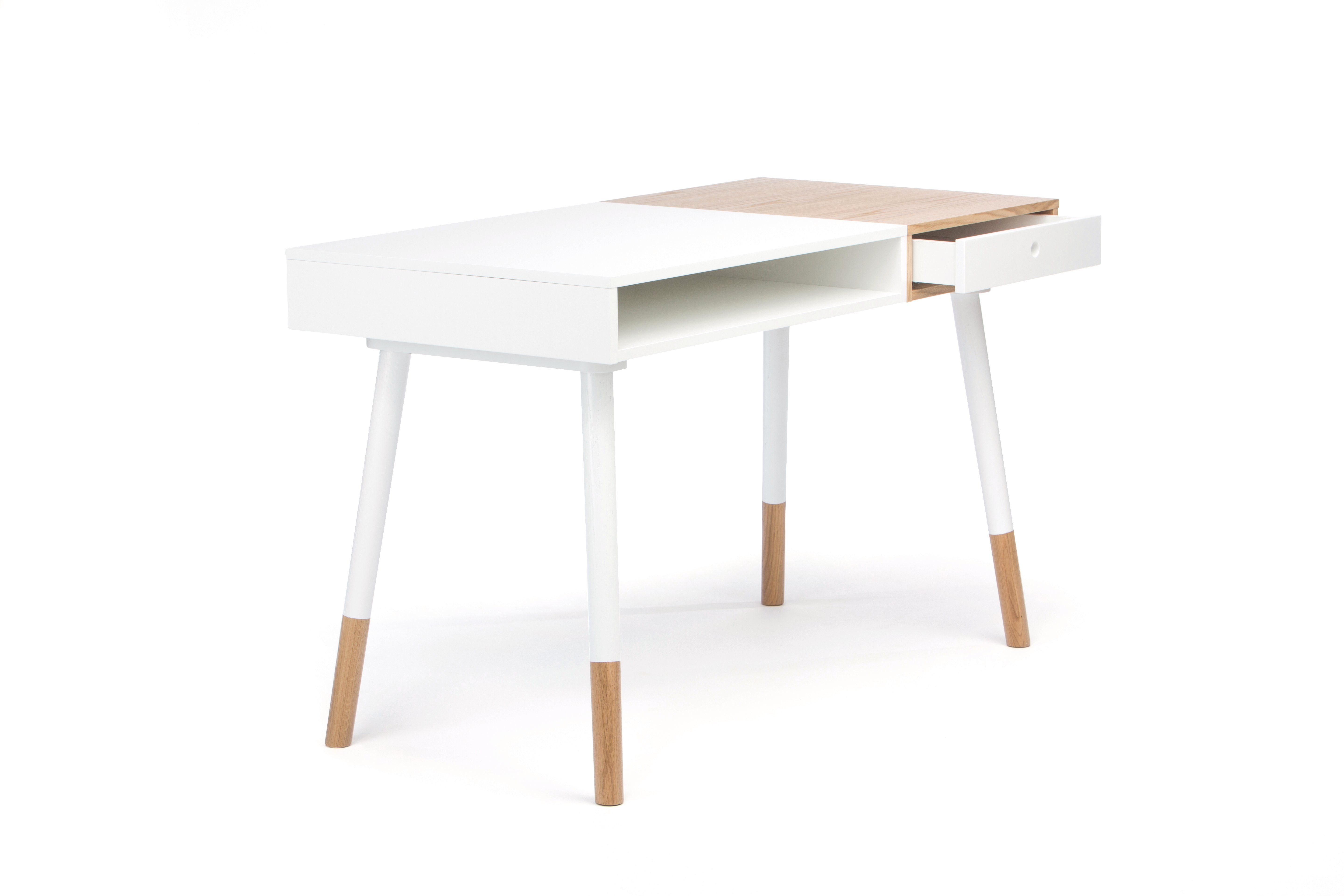 Woodman Bureau Uitzicht op de zon tweekleurig, afgeronde massieve poten