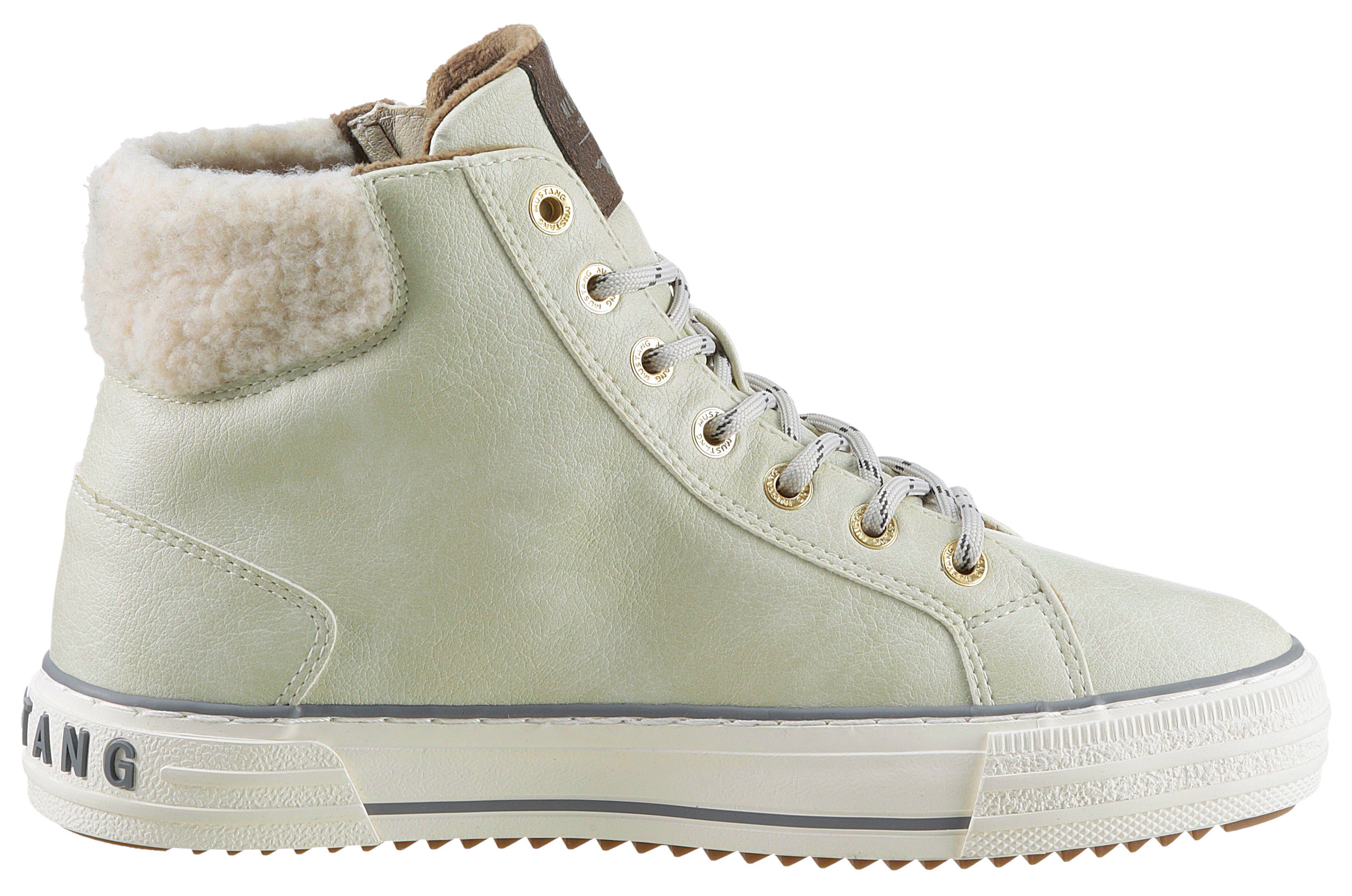 Mustang Shoes Hoge veterschoenen met ritssluiting aan de buitenkant