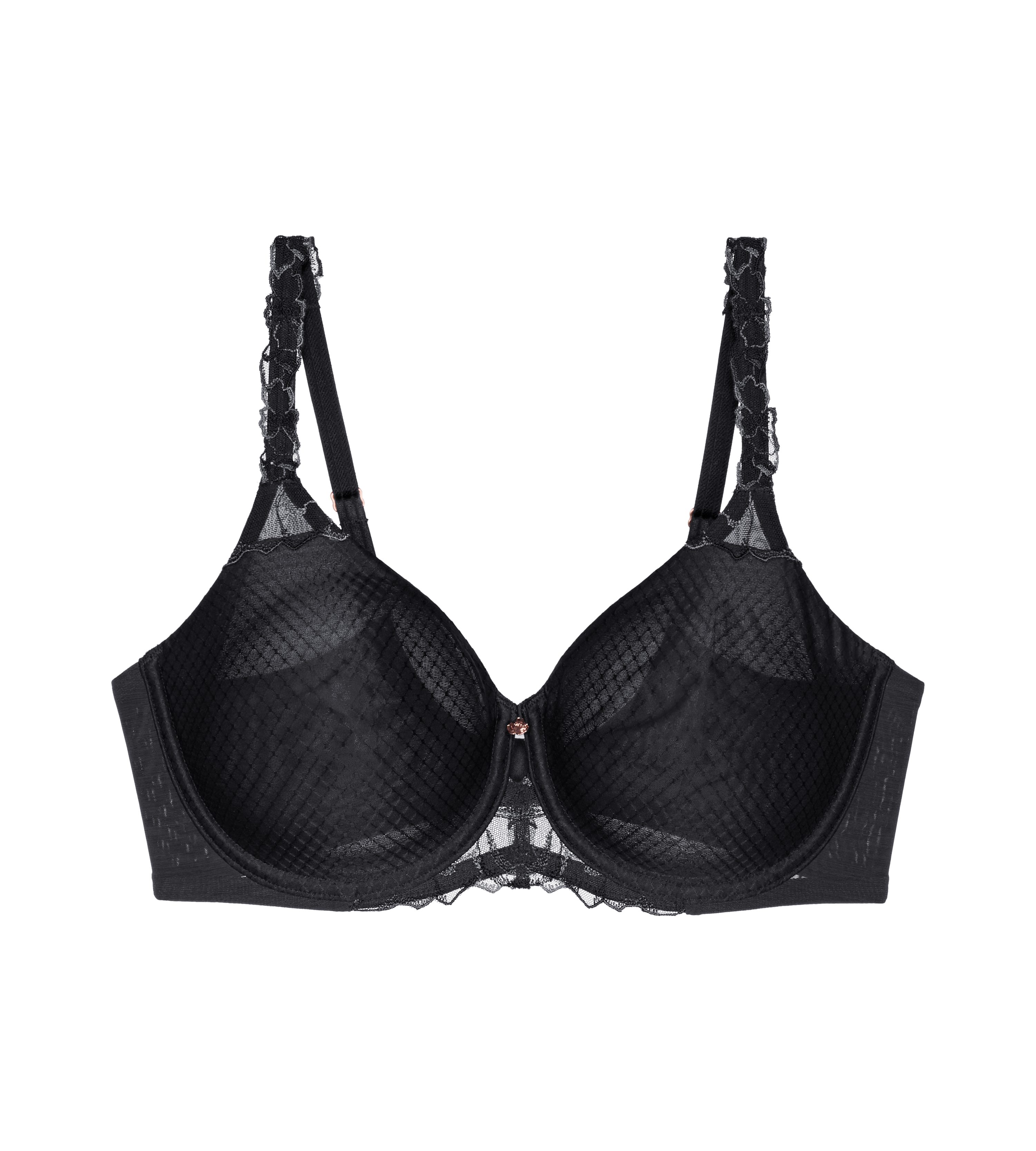 Triumph Minimizer-bh Wild Azalea Florale W01 maakt de borst optisch kleiner met een cupmaat