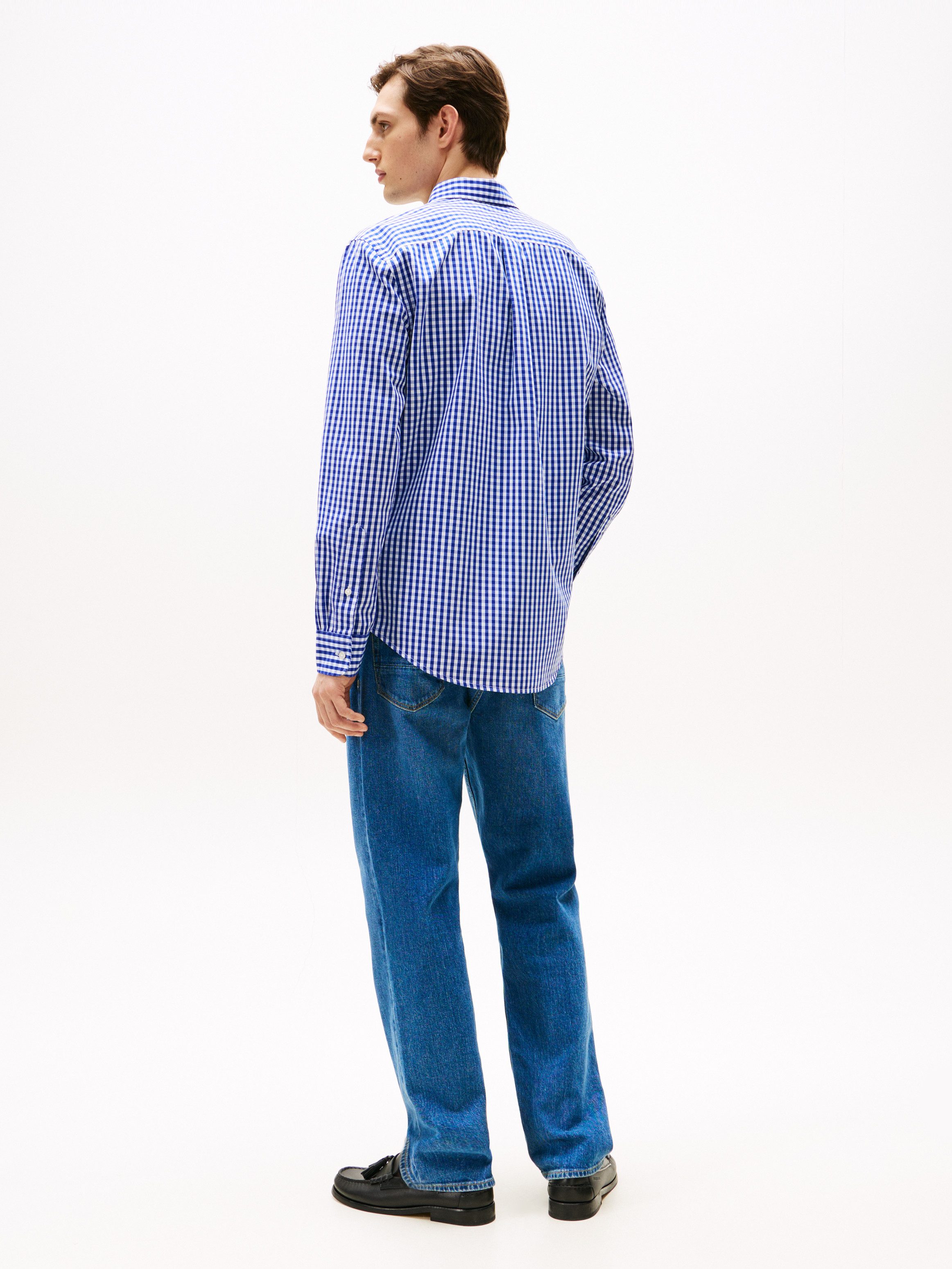 Tommy Hilfiger Overhemd met lange mouwen FLEX POPLIN GINGHAM SHIRT