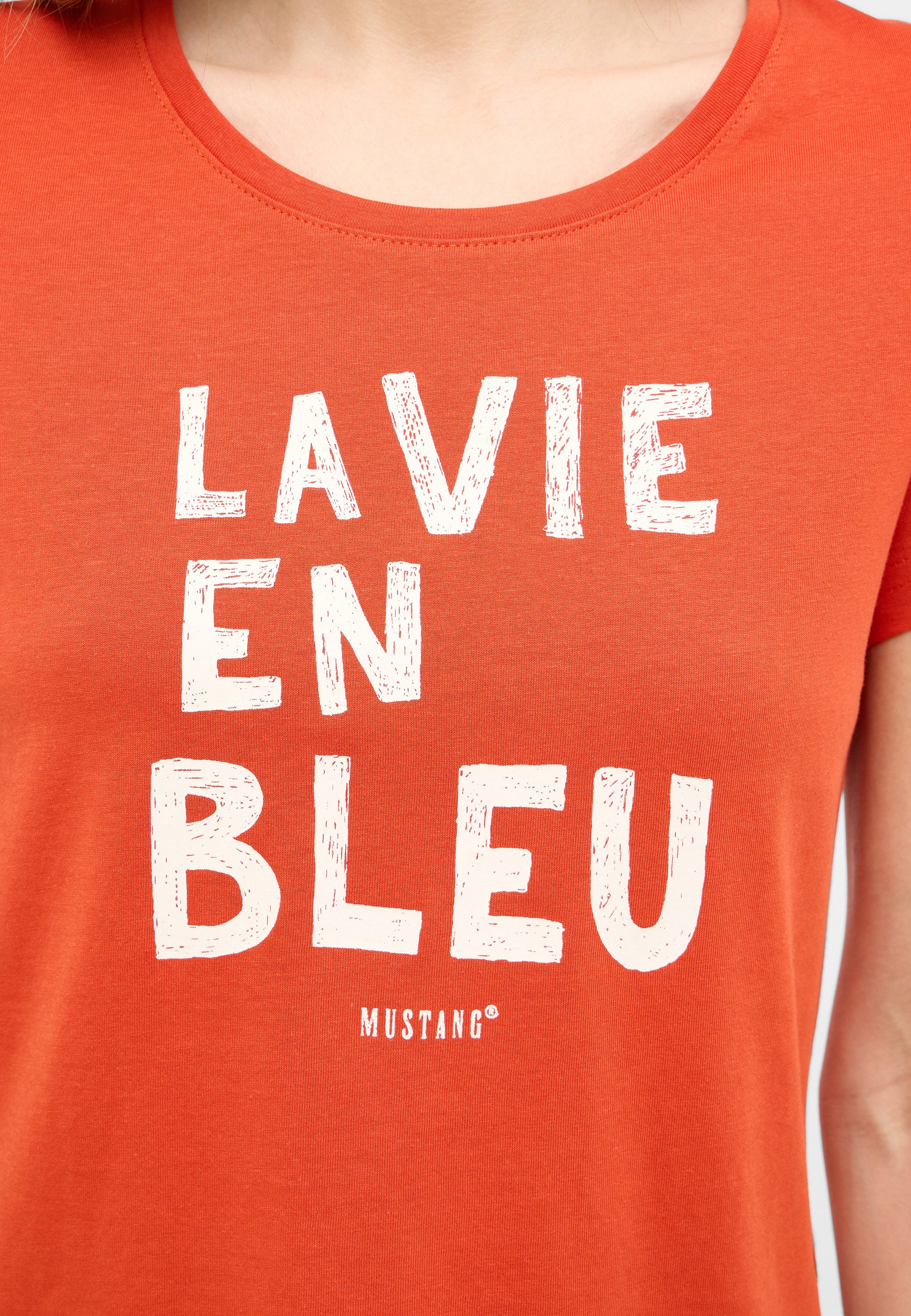MUSTANG Shirt met korte mouwen Dames stijl Alma