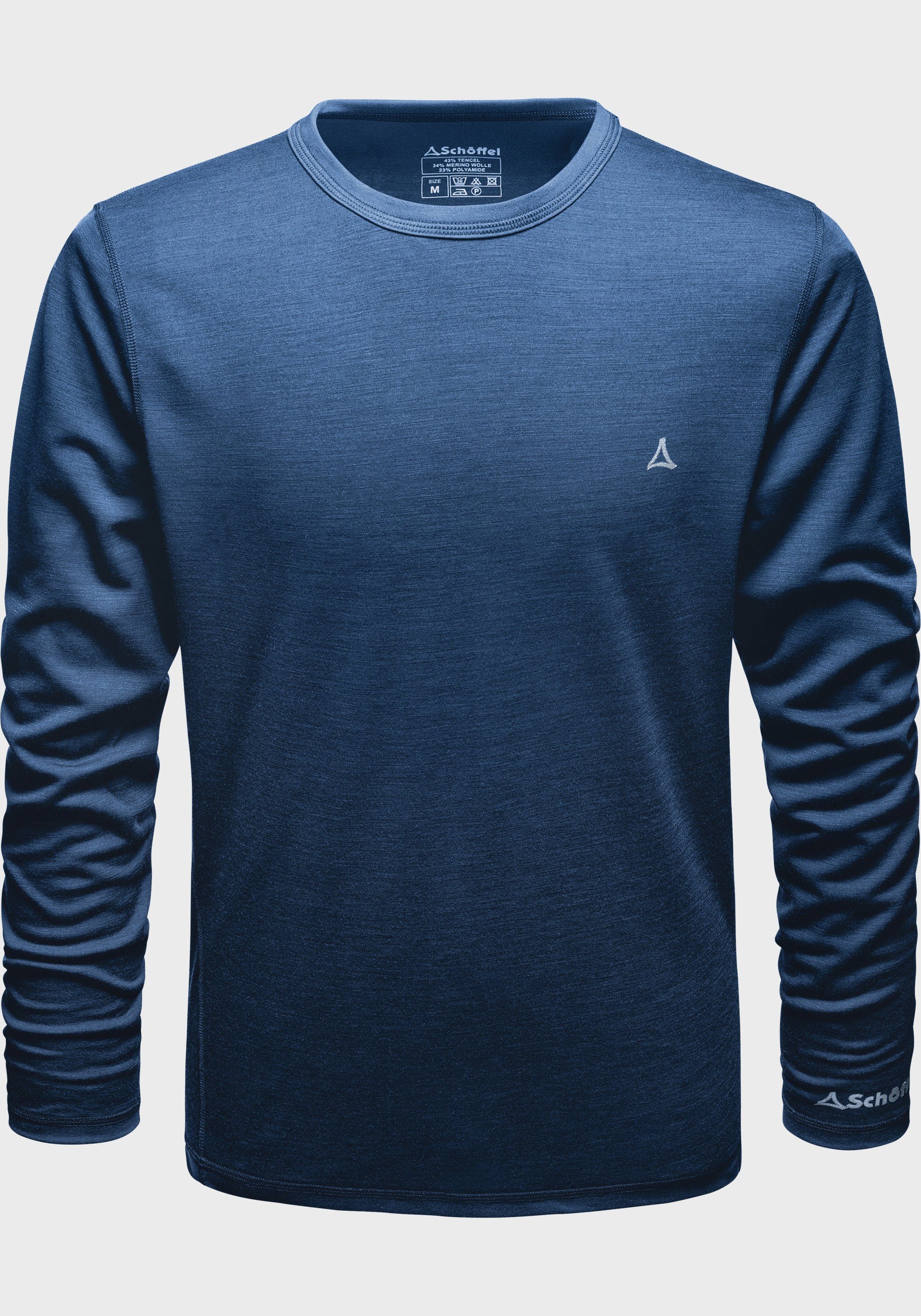 Schöffel Functioneel shirt Ski Merino Sport Shirt 1/1 Arm M t-shirts maat S blauw