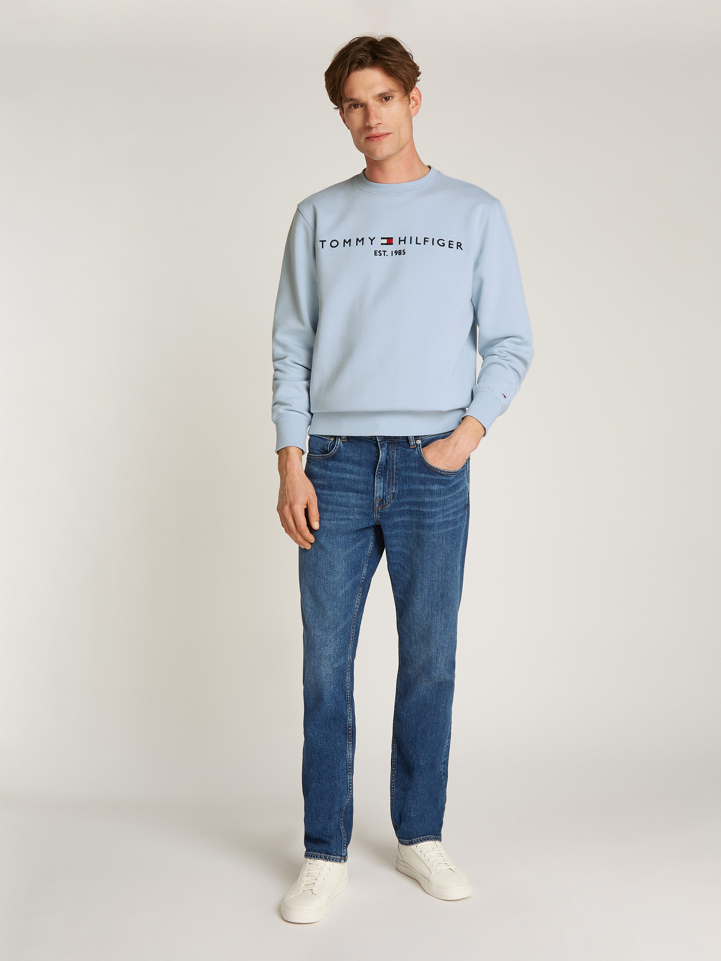 Tommy Hilfiger Sweatshirt TOMMY LOGO SWEATSHIRT met klassieke ronde hals