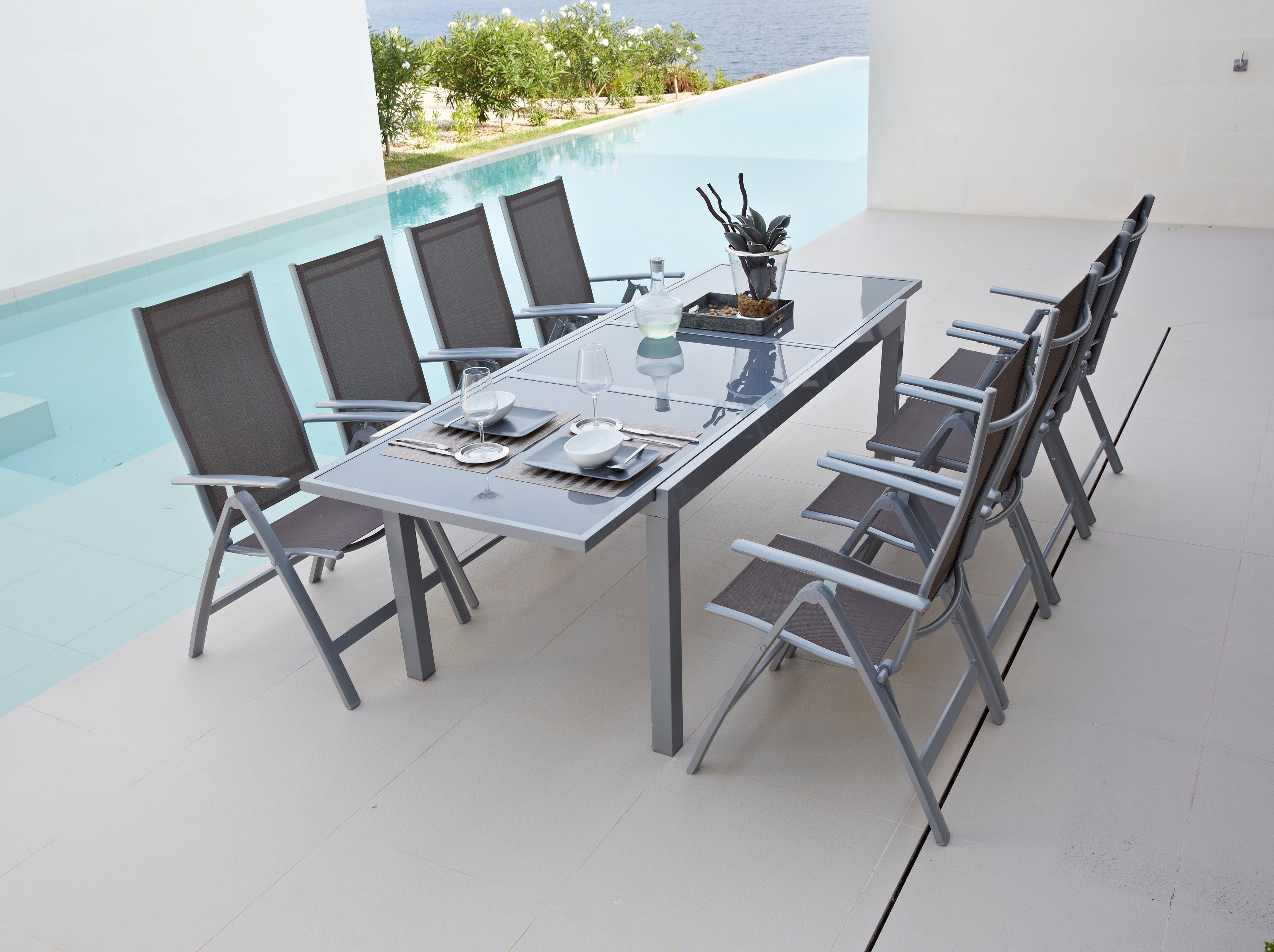 MERXX Tuintafel Amalfi al naargelang de variant tot 180-240 cm uittrekbaar