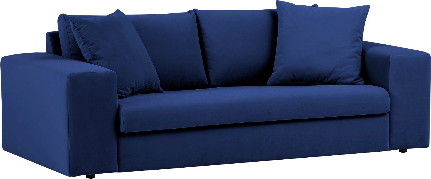 andas 2-zitsbank SLEETLAND XXL in fluweel of vintage lederlook