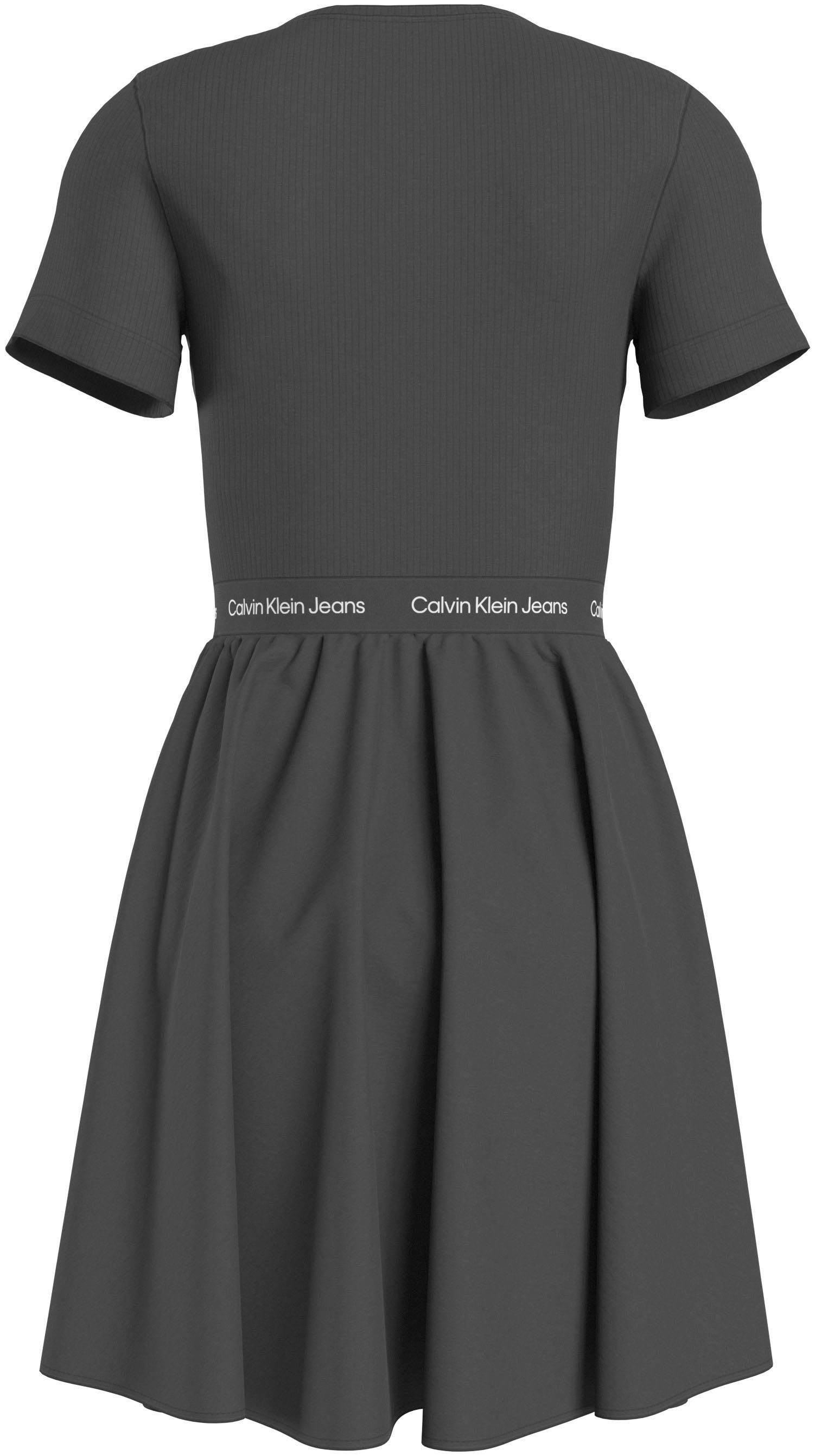 Calvin Klein Jeans Plus Skaterjurk PLUS LOGO ELASTIC SS DRESS