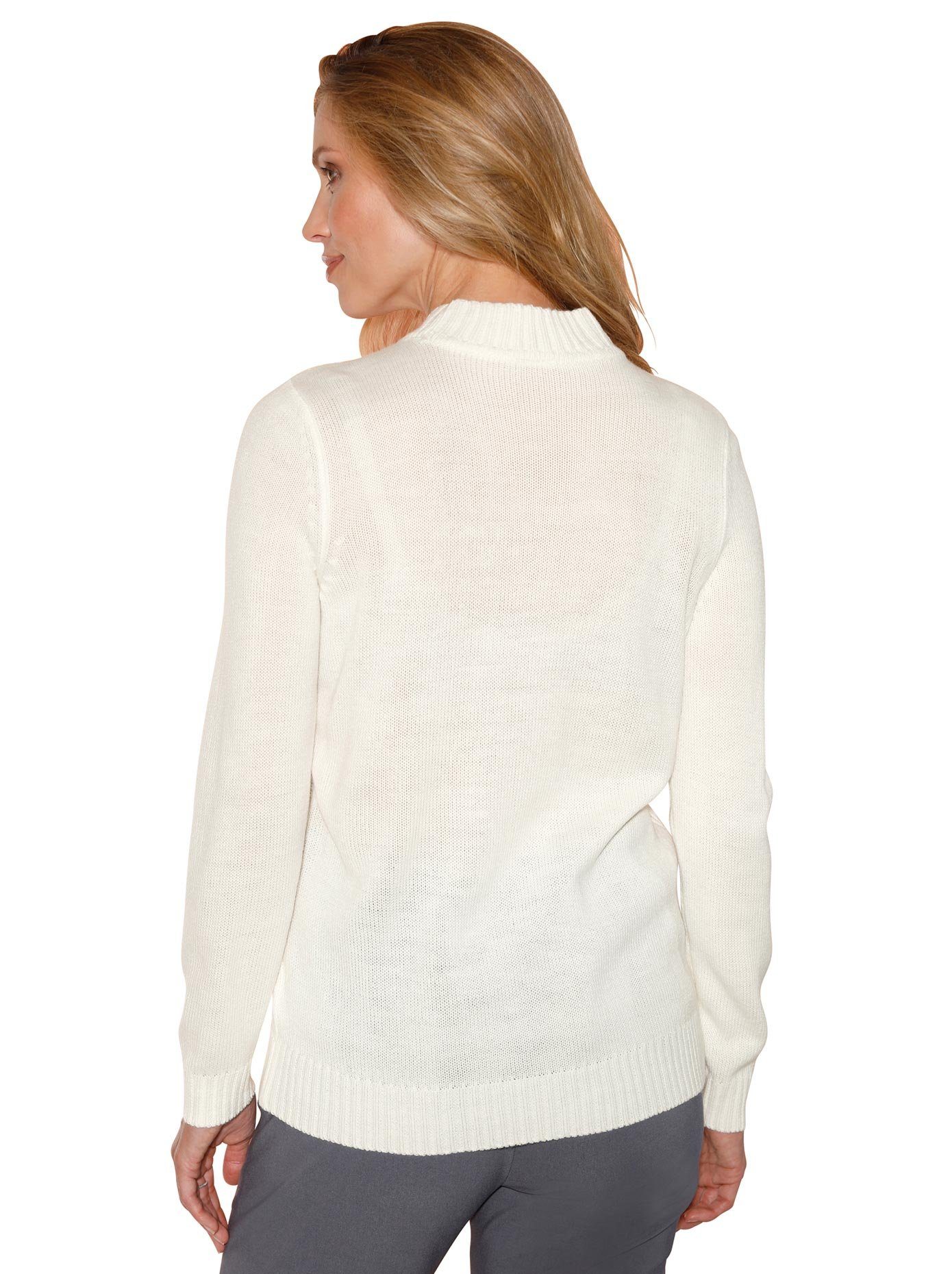 Classic Basics Trui met staande kraag Trui