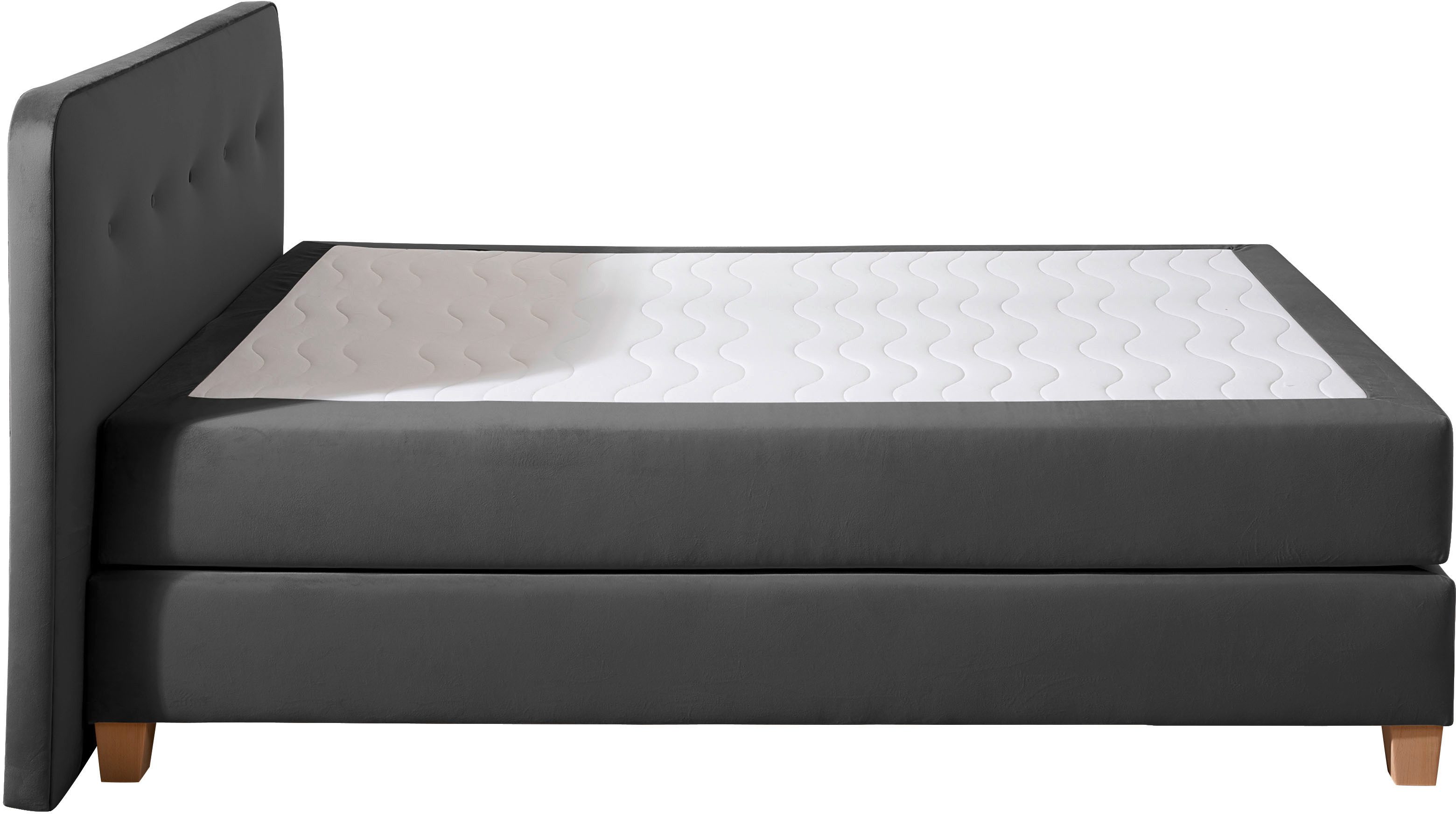 Home affaire Boxspring Fargo in extra lang 220 cm, met topmatras, 3 uitvoeringen, 4, breedten