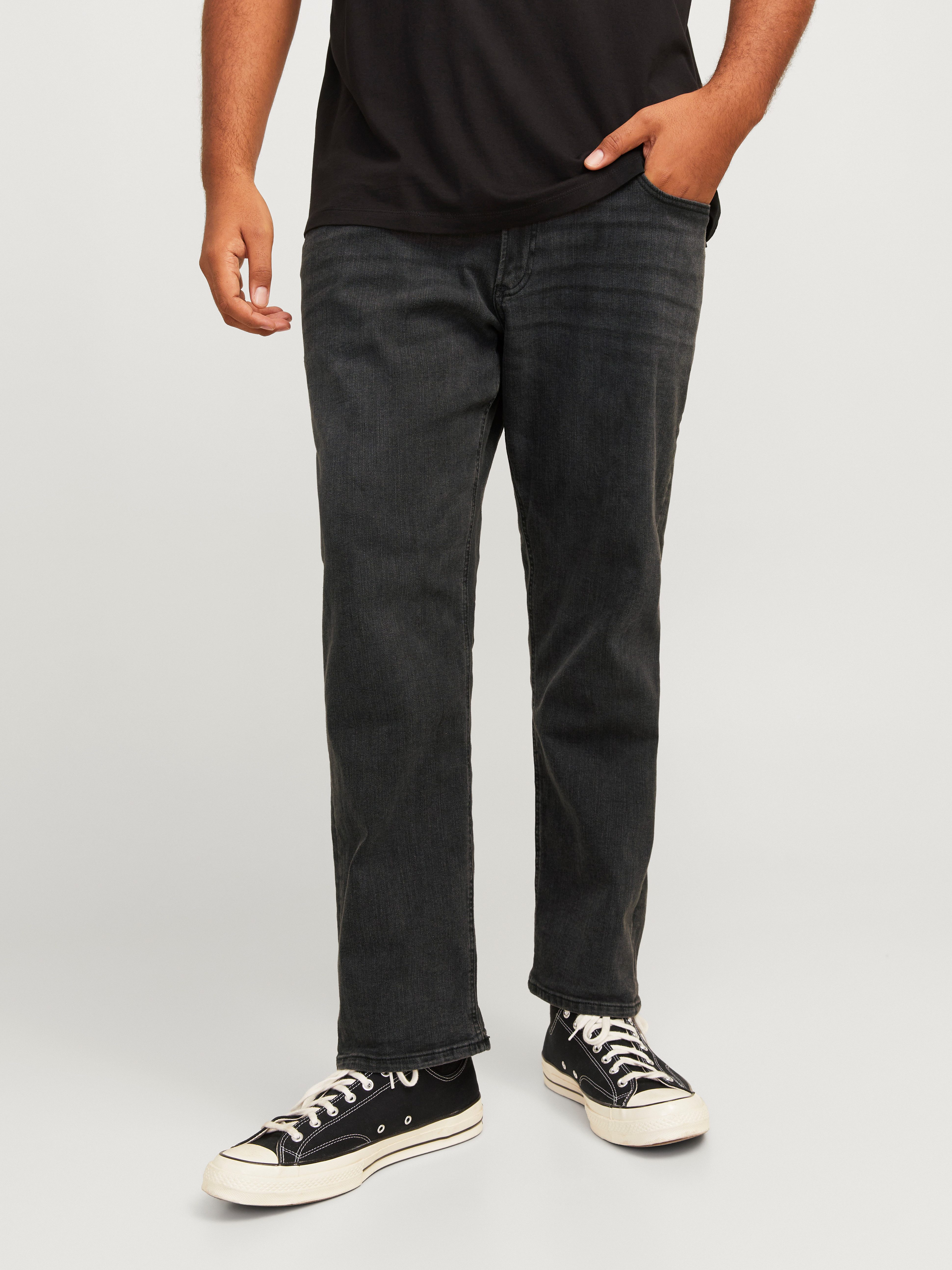 Jack & Jones PlusSize Slim fit jeans GLENN ORIGINAL heren slim fit jeans maat 46 zwart