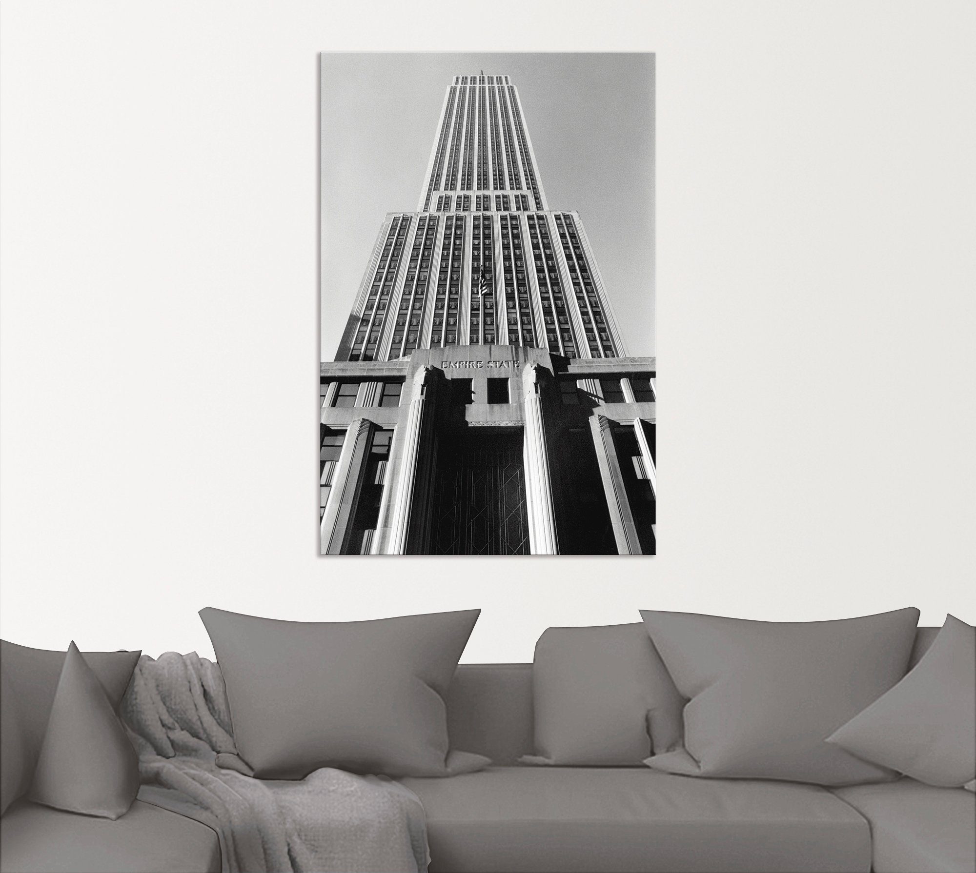Artland Artprint Empire State Building I in vele afmetingen & productsoorten - artprint van aluminium / artprint voor buiten, artprint op linnen, poster, muursticker / wandfolie oo