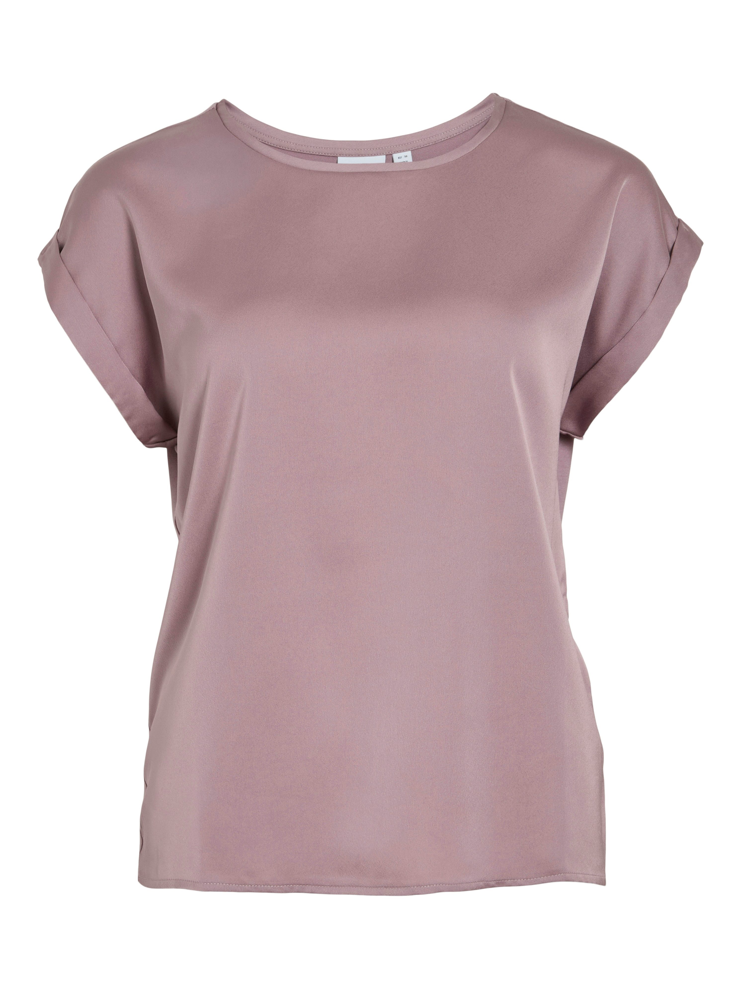 Vila Shirt met korte mouwen VIELLETTE S/S SATIN TOP - NOOS