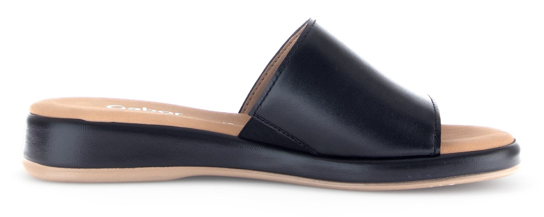Gabor Slippers Rhodos , zomerschoen, comfortabele schoen, klein elastiek, breedte g (=breed)