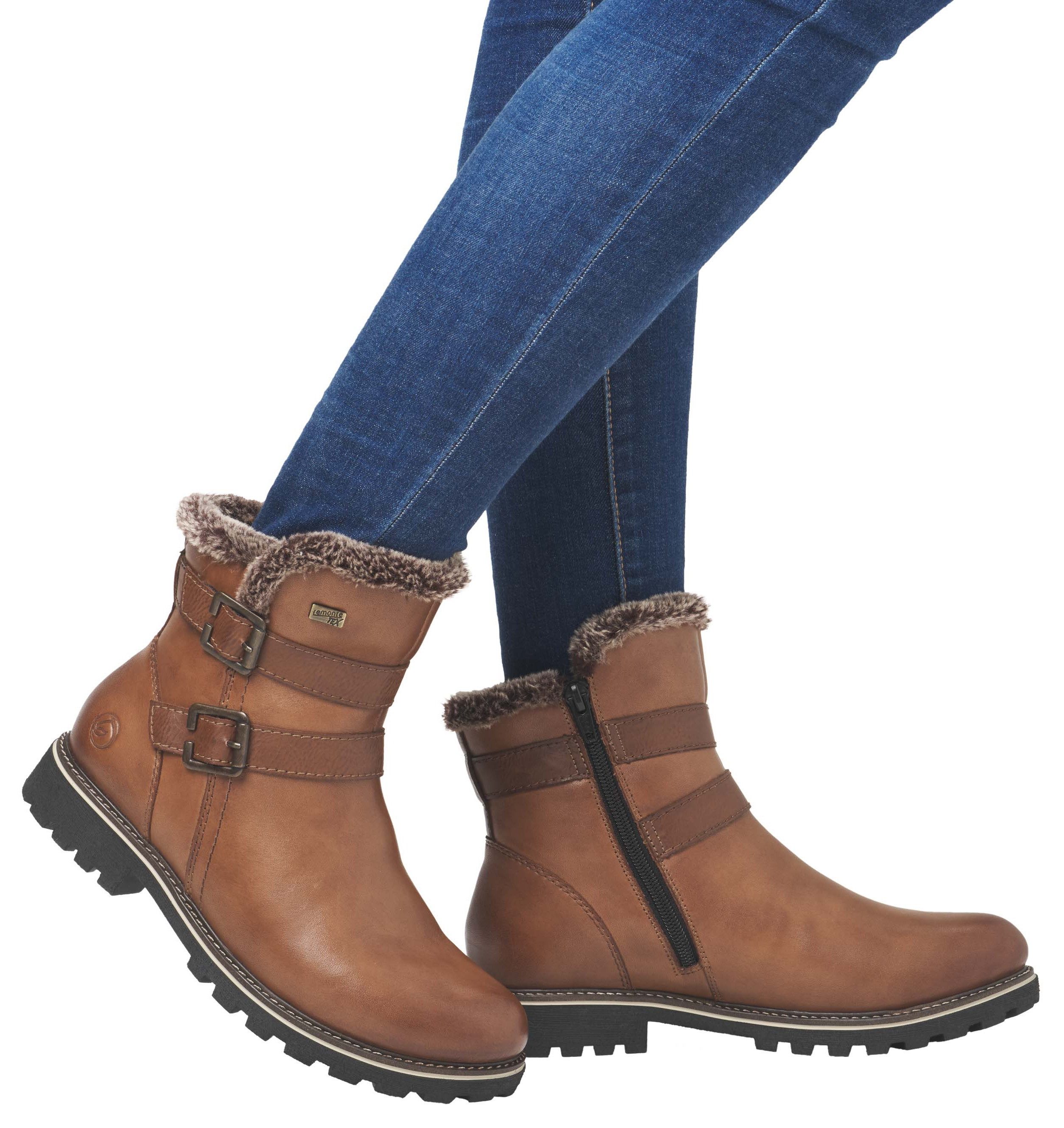 Remonte Winterlaarzen hakken, winter-enkellaars, outdoor schoen met tex-membraan
