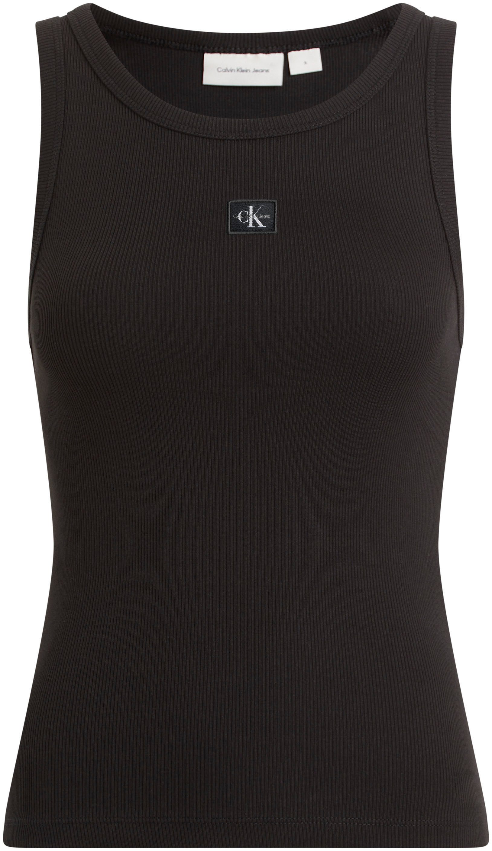 Calvin Klein Tanktop WOVEN LABEL RIB TANK TOP
