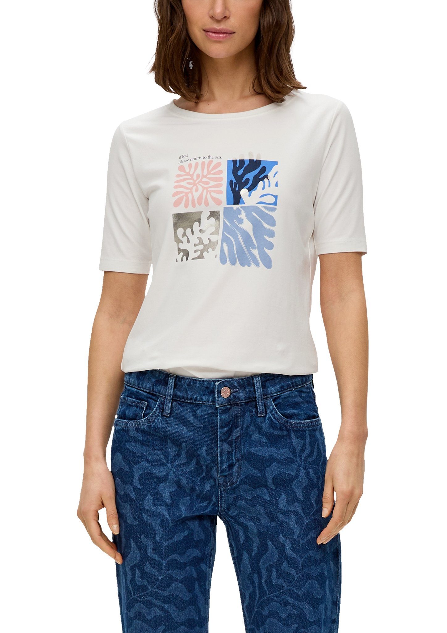s.Oliver T-shirt met frontprint
