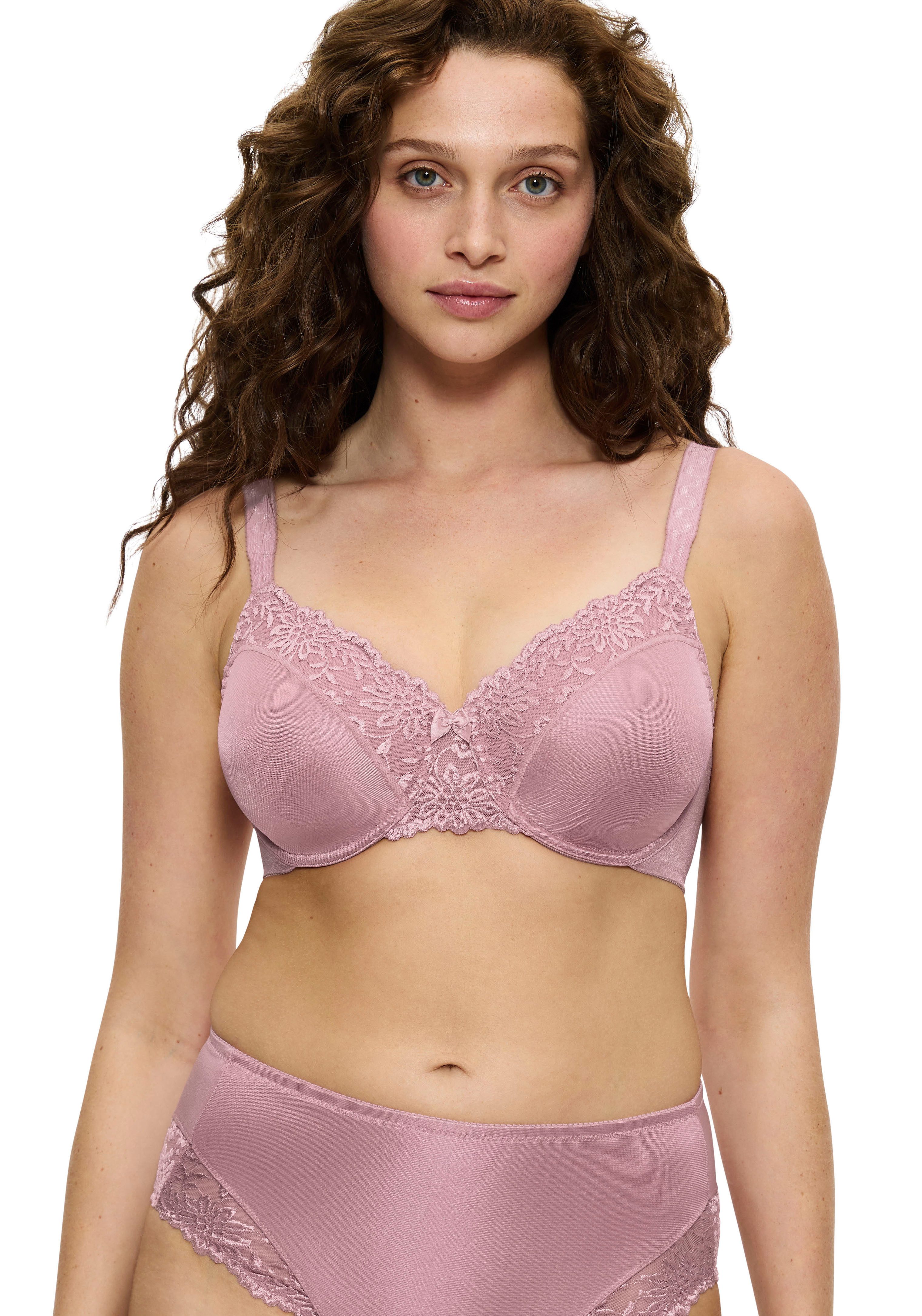 Triumph Minimizer-bh Ladyform Soft W X maakt de borst optisch kleiner met een cupmaat dames minimizer bh's maat 75 D roze