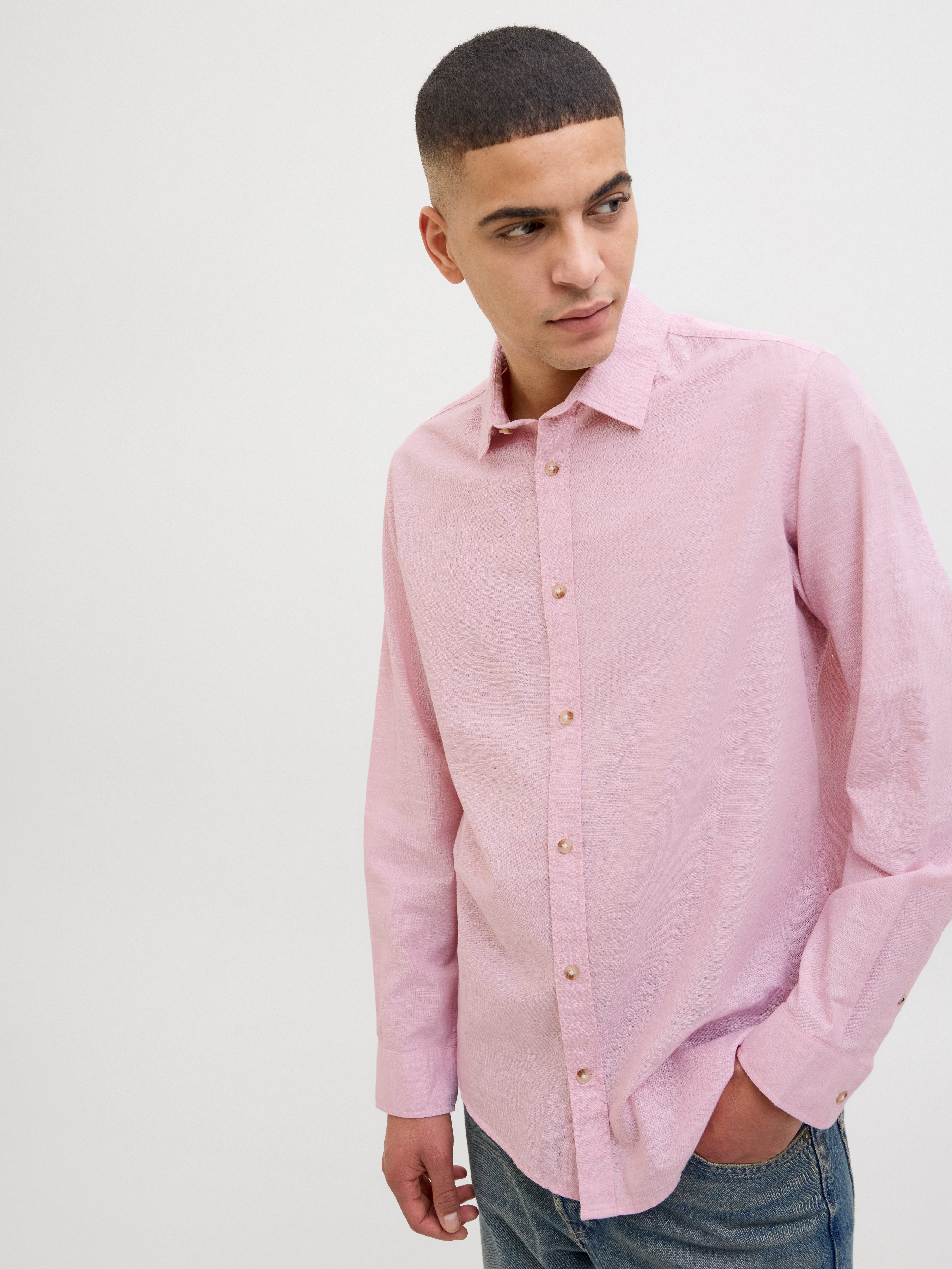 Jack & Jones Overhemd met lange mouwen JJESUMMER SHIRT LS SN