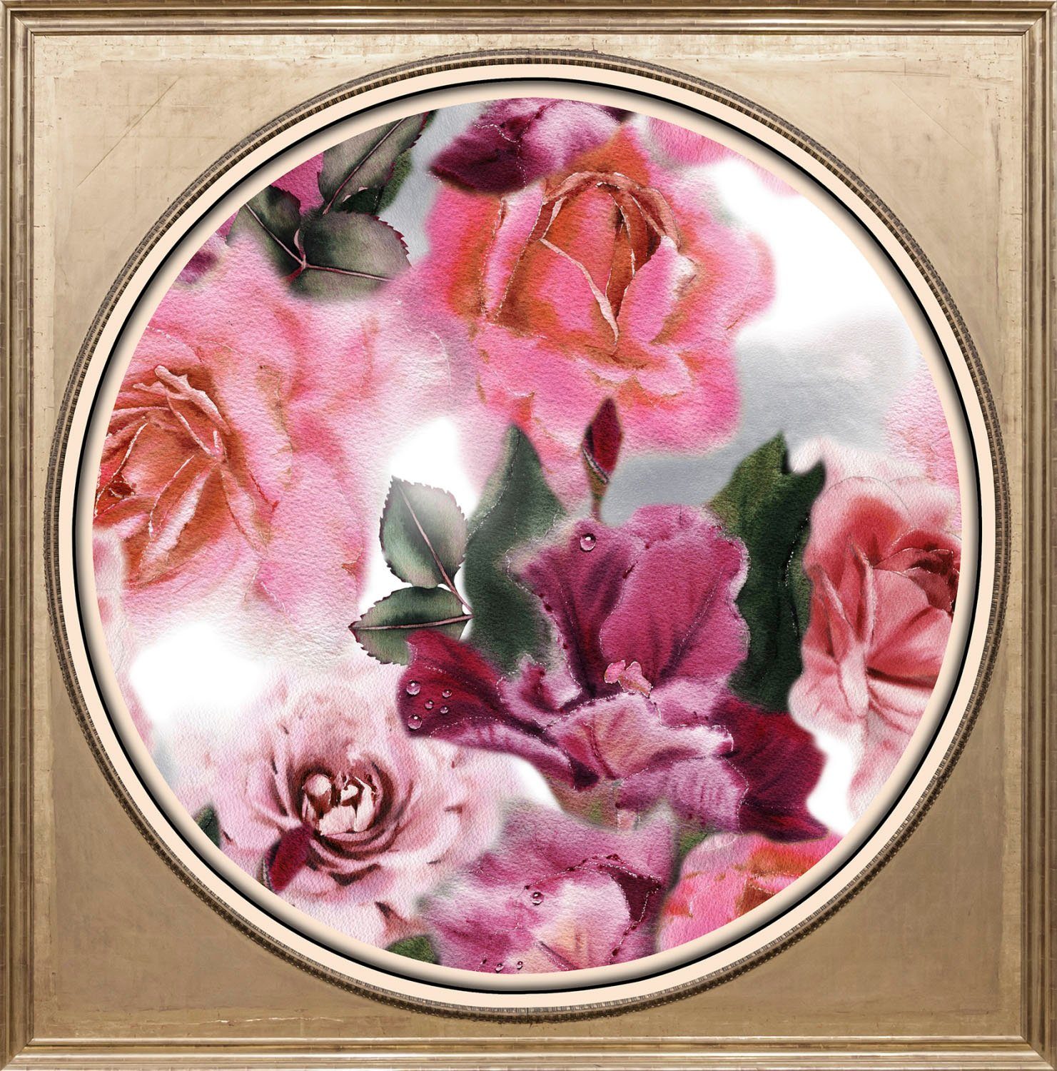 queence Artprint op acrylglas Bloemen
