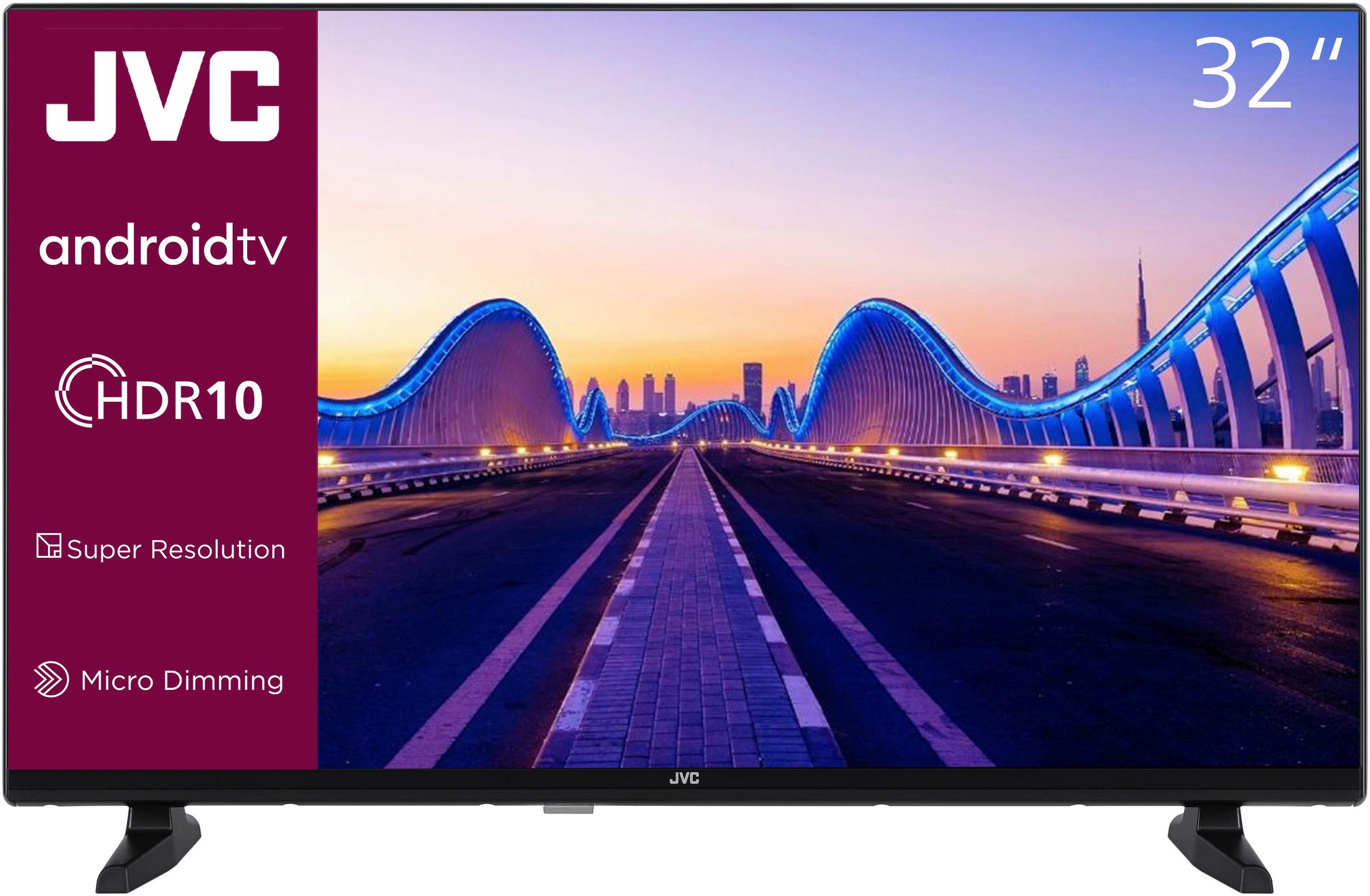 JVC LCD-led-TV LT-32VAH3355, 80 cm / 32", HD, Android TV - Smart TV