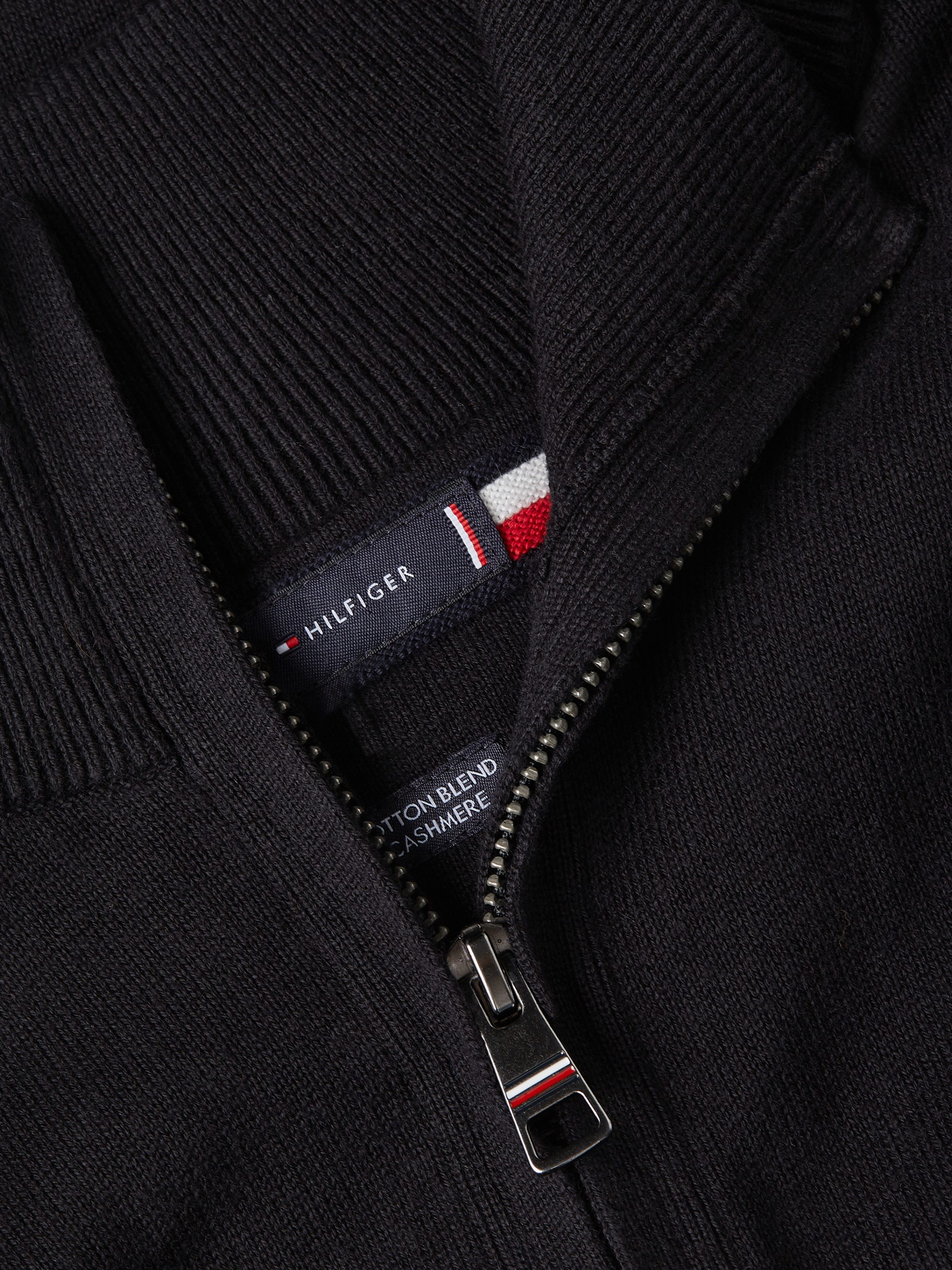 Tommy Hilfiger Cardigan PIMA ORG CTN CASHMERE ZIP THRU