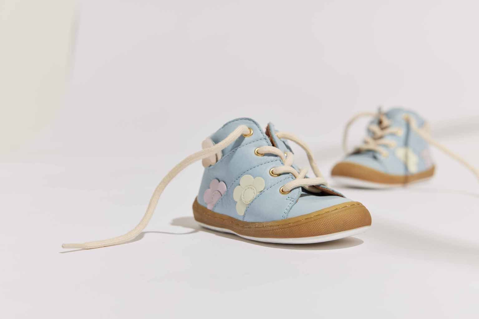 Bisgaard Babyschoentjes Ulrikka Breedte: normaal , sneaker van plantaardig gelooid leer, maat sjabloon te downloaden