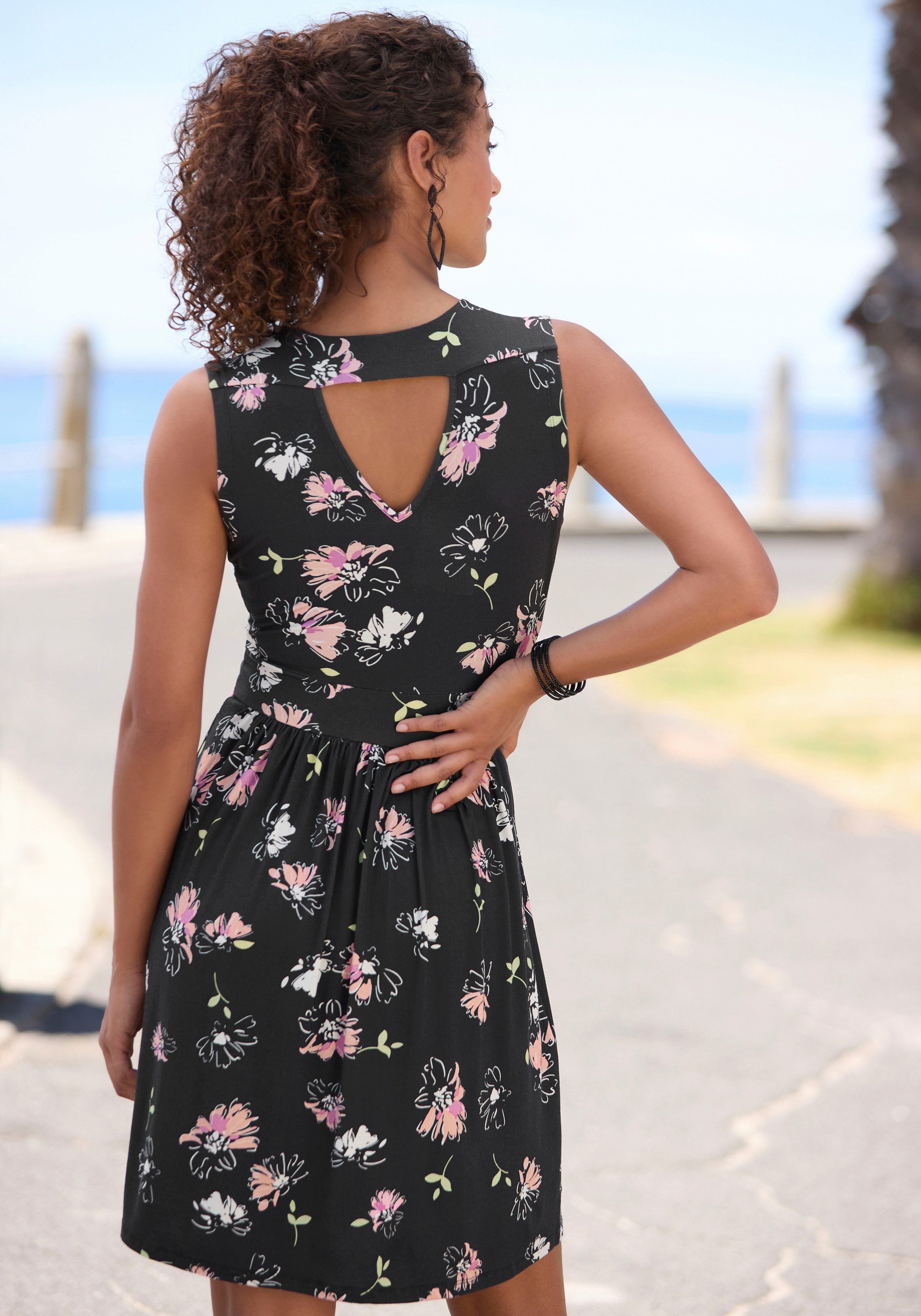 Vivance Jerseyjurk met bloemenprint