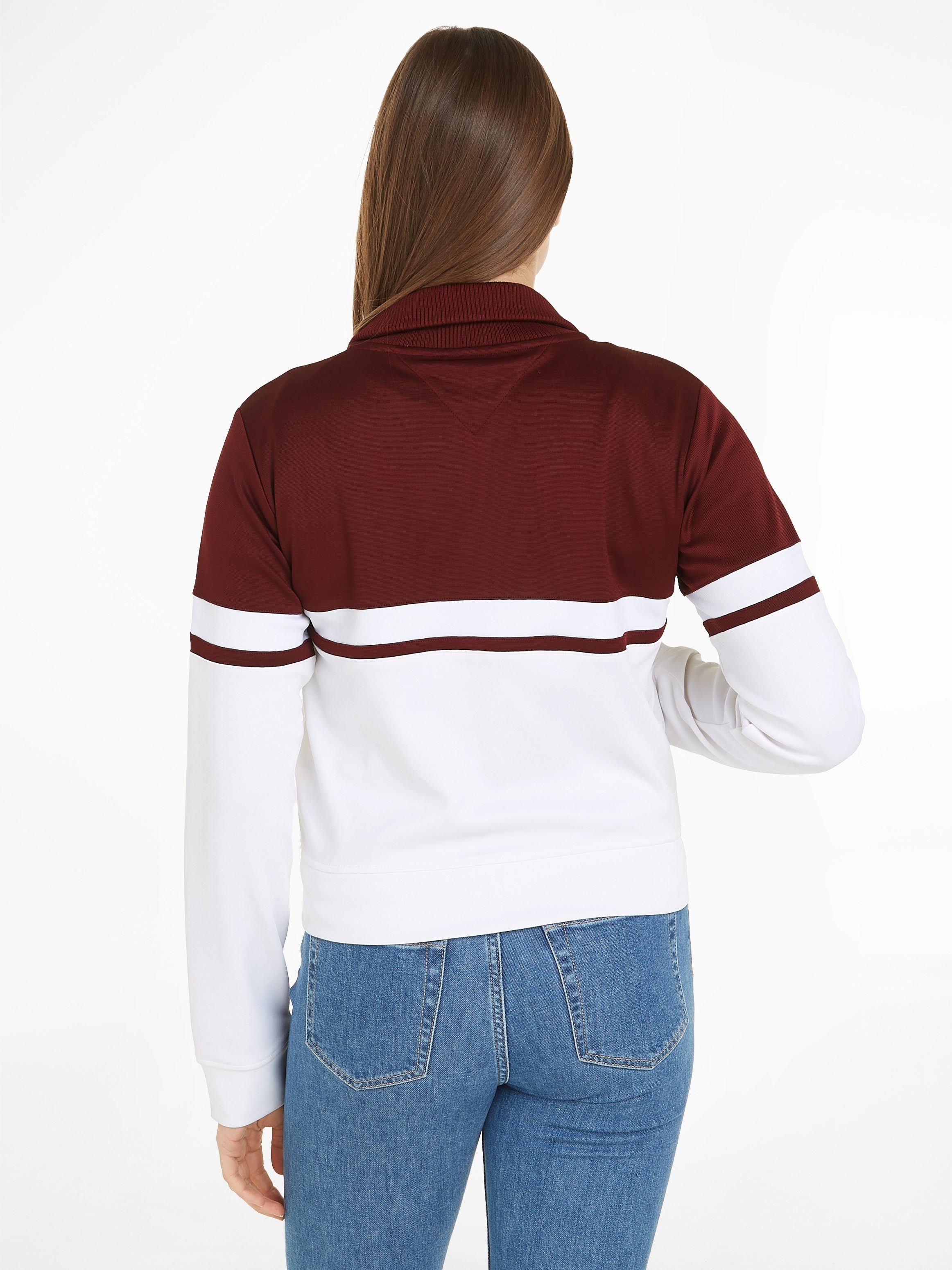 Tommy Hilfiger Sweatvest BLOCKED STRIPE REG ZIPTHRU HWK