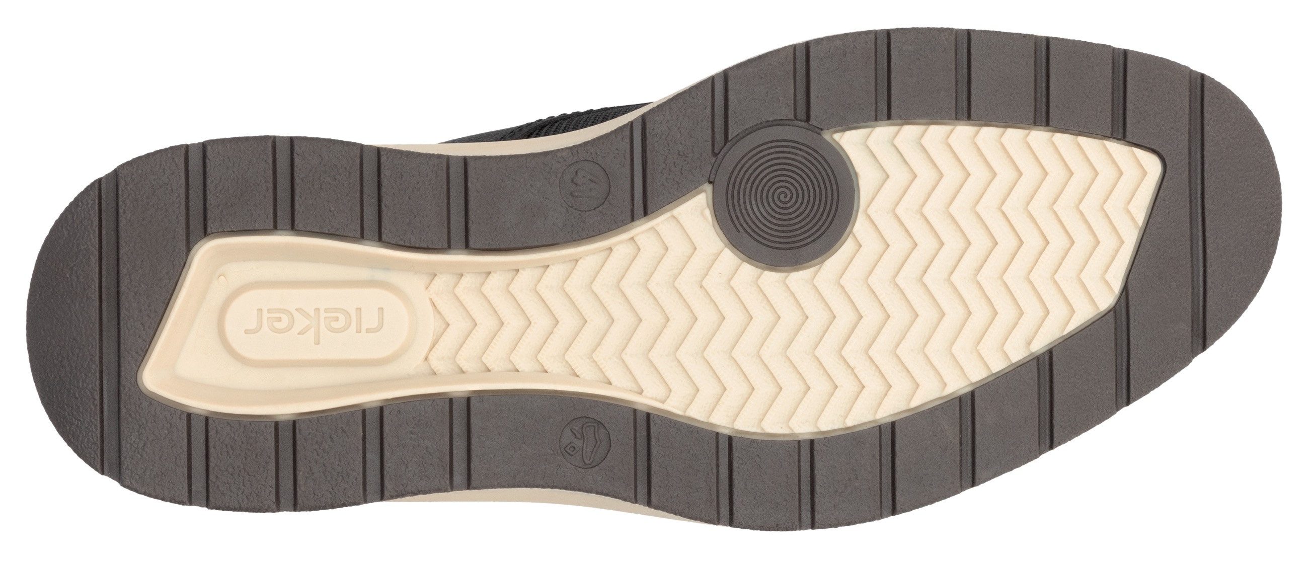 Rieker Slip-on sneakers lage schoen, vrijetijdsschoen, instapschoen met elastiek