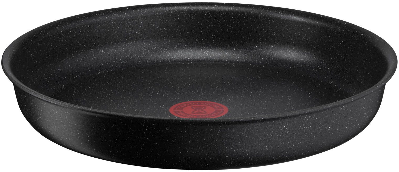 Tefal Pannenset Ingenio Black Stone Anti-aanbak, afneembare handgreep, thermo-signaal, voor alle kookplaten, inductie (set, 3-delig)
