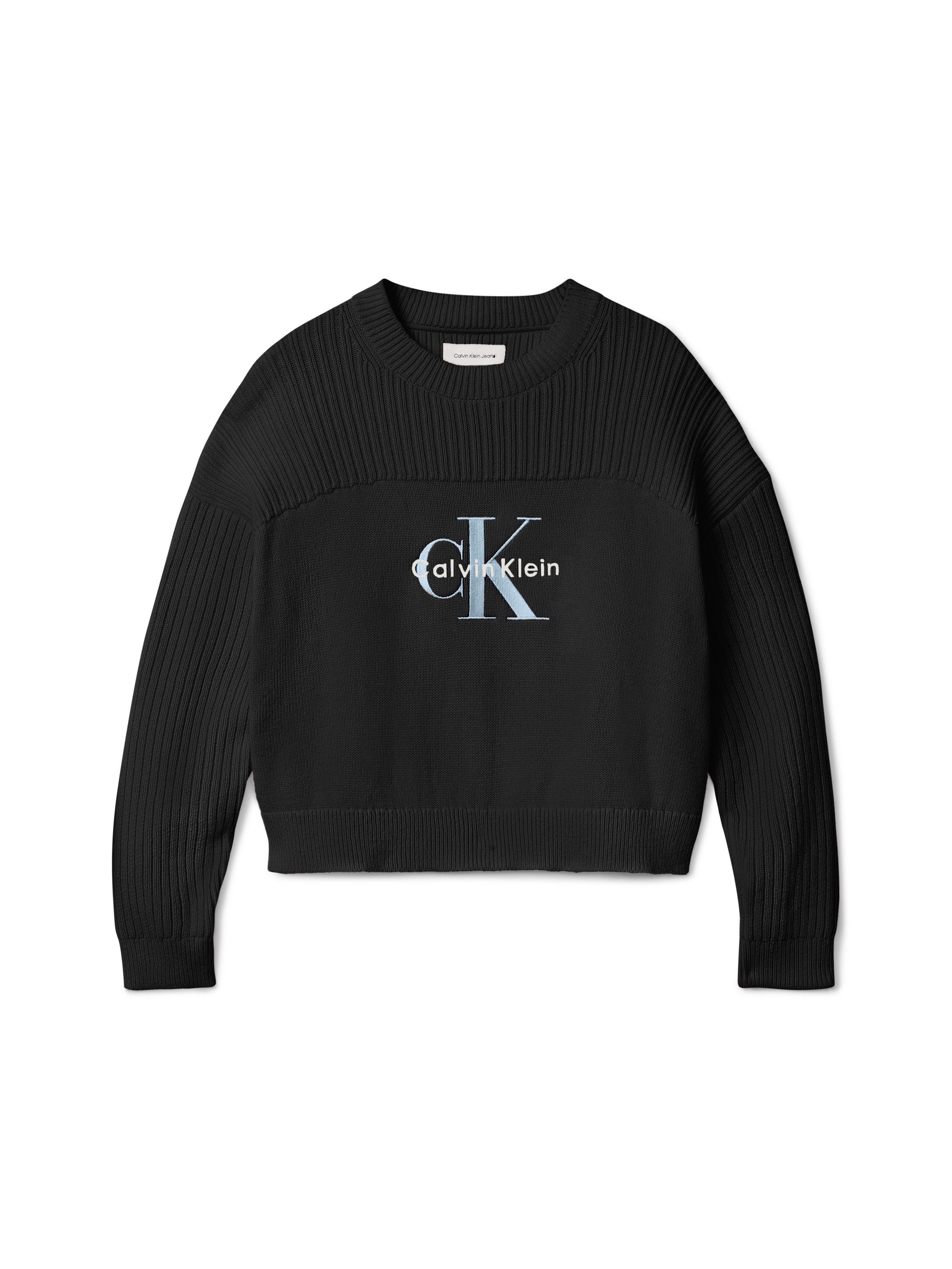 Calvin Klein Gebreide trui MONOLOGO CN SWEATER