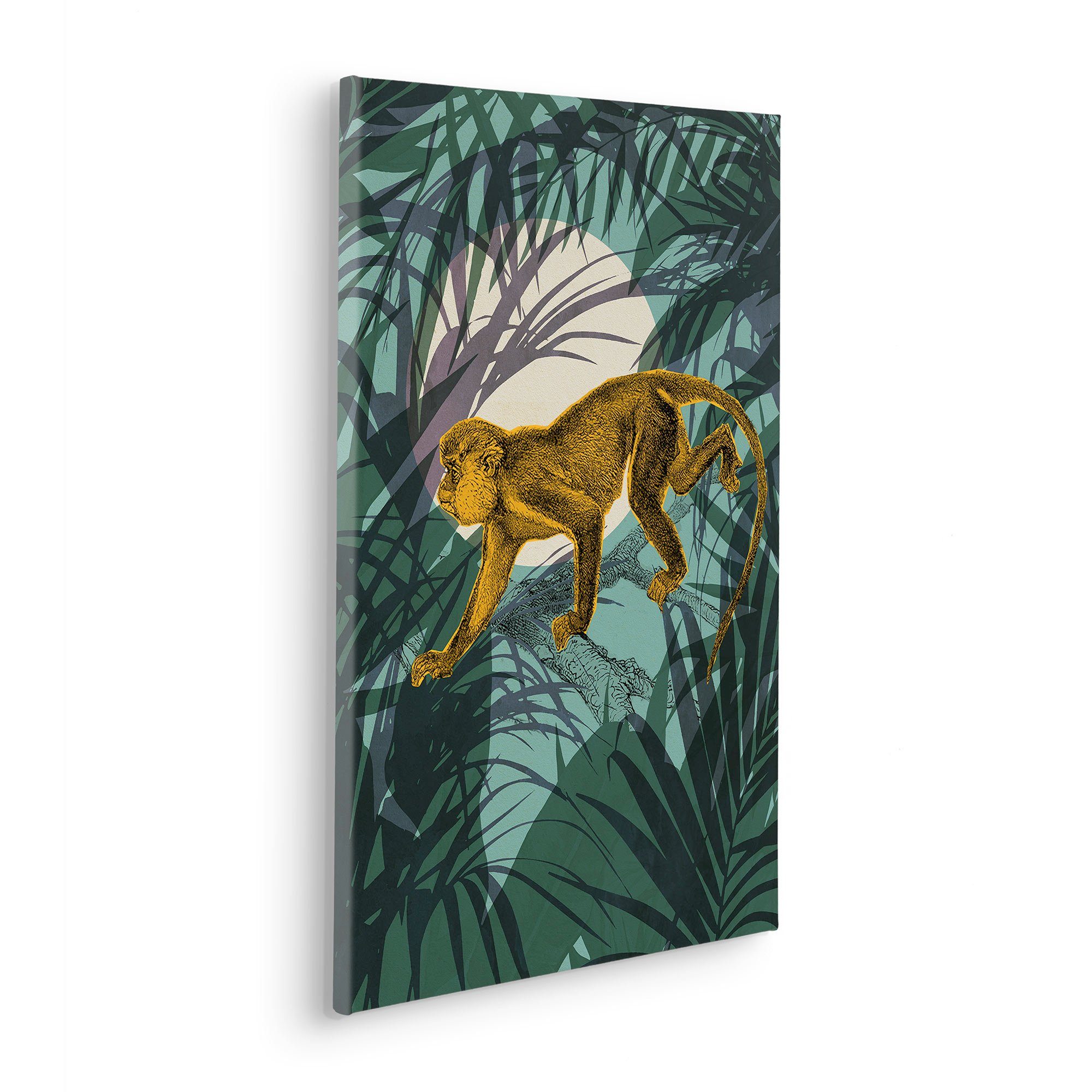 Komar Artprint op linnen Sneaky Monkey - Afmeting 40 x 60 cm (1 stuk)