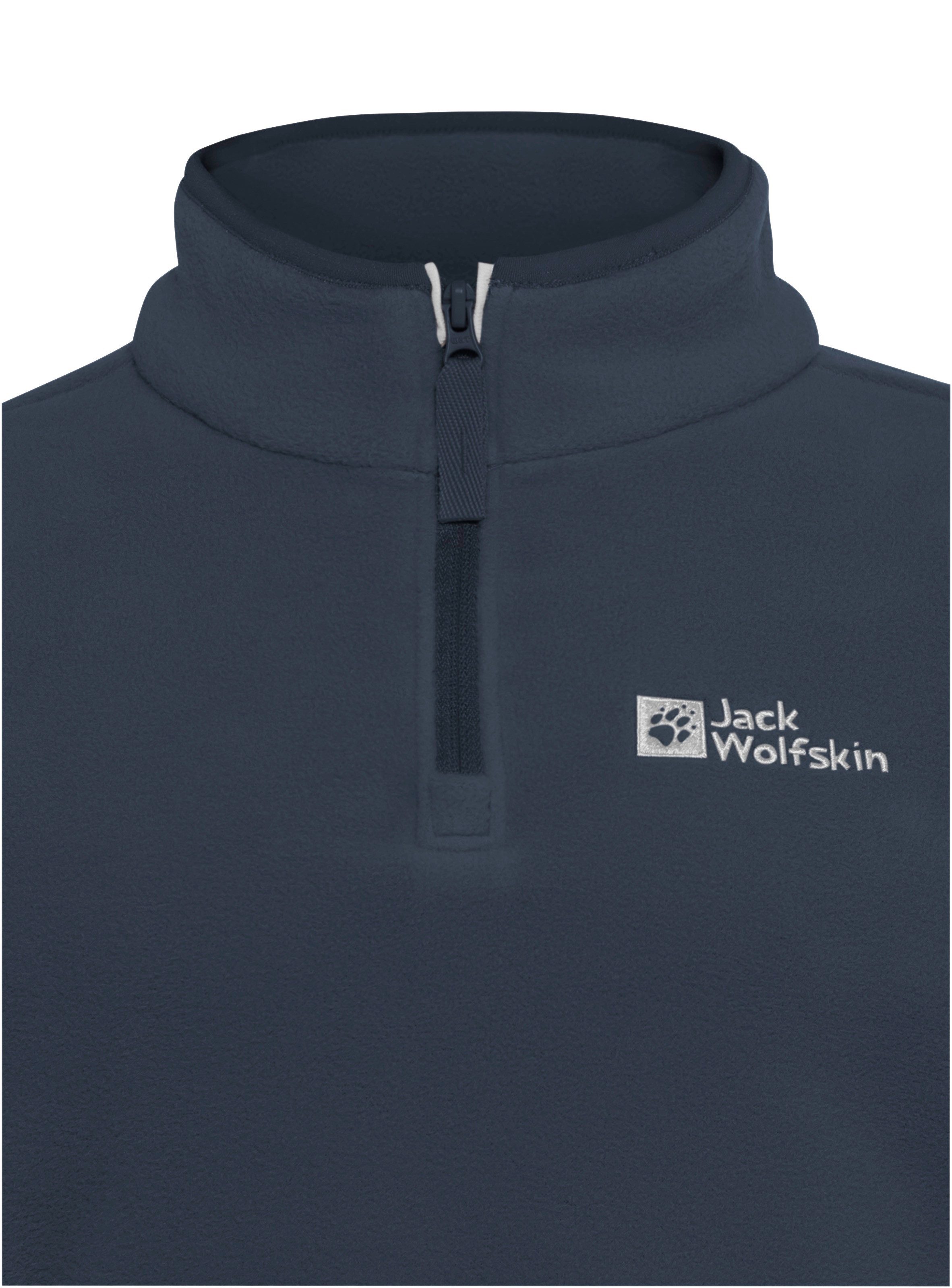 Jack Wolfskin Trui met staande kraag TAUNUS HALFZIP K eenvoudige temperatuurregeling