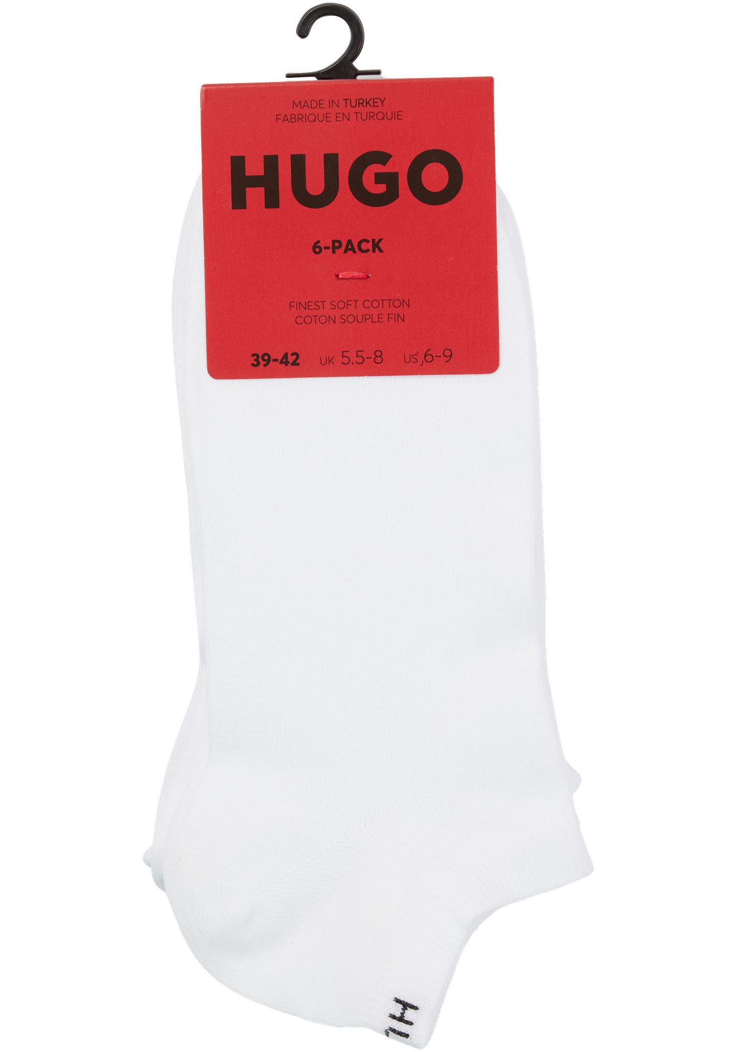 HUGO underwear Sneakersokken Socken 6P AS UNI CC W 10 met merkopschrift op de boorden (6 paar)
