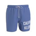 calvin klein swimwear zwemshort met binnenslip blauw