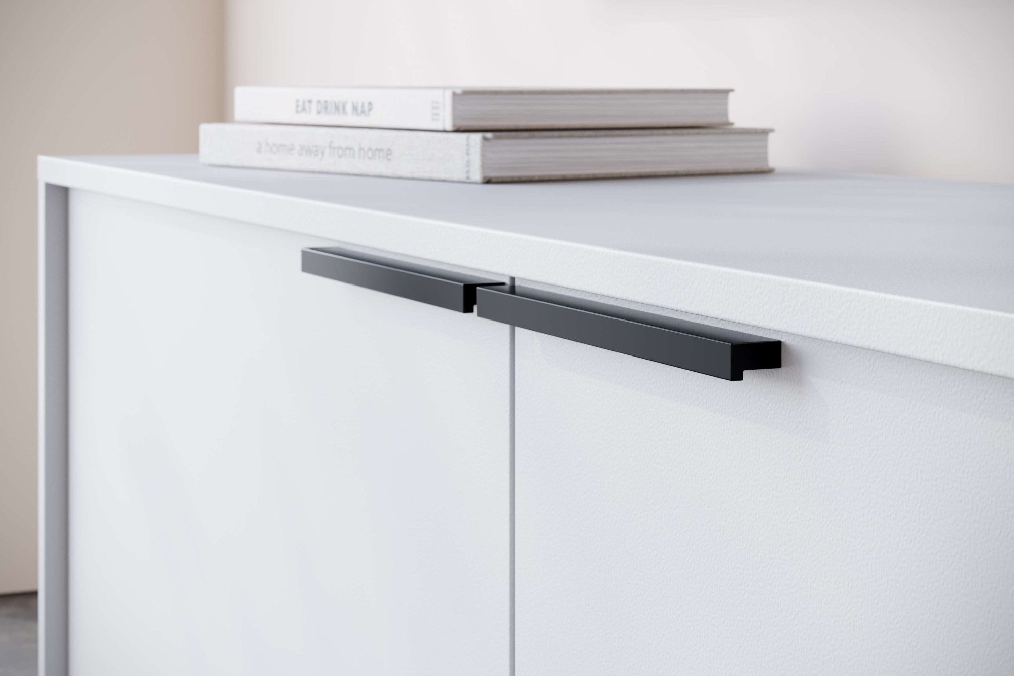 INOSIGN Tv-meubel Dinant TV-kast met 2 kleppen, kabeldoorvoer, breedte 150 cm, hoogte 50 cm