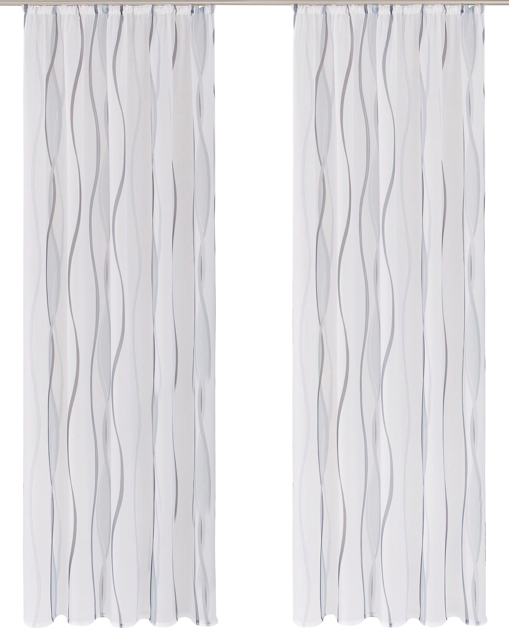 my home Gordijn Dimona 2-pack, bestseller, polyester, golven (2 stuks)