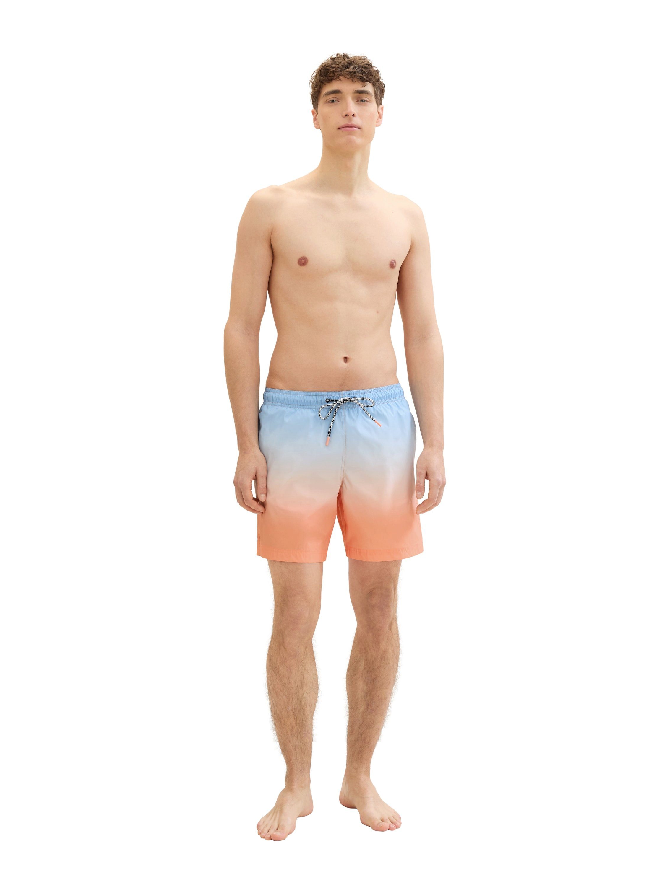 Tom Tailor Denim Zwemshort gepatroneerd met insteekzakken