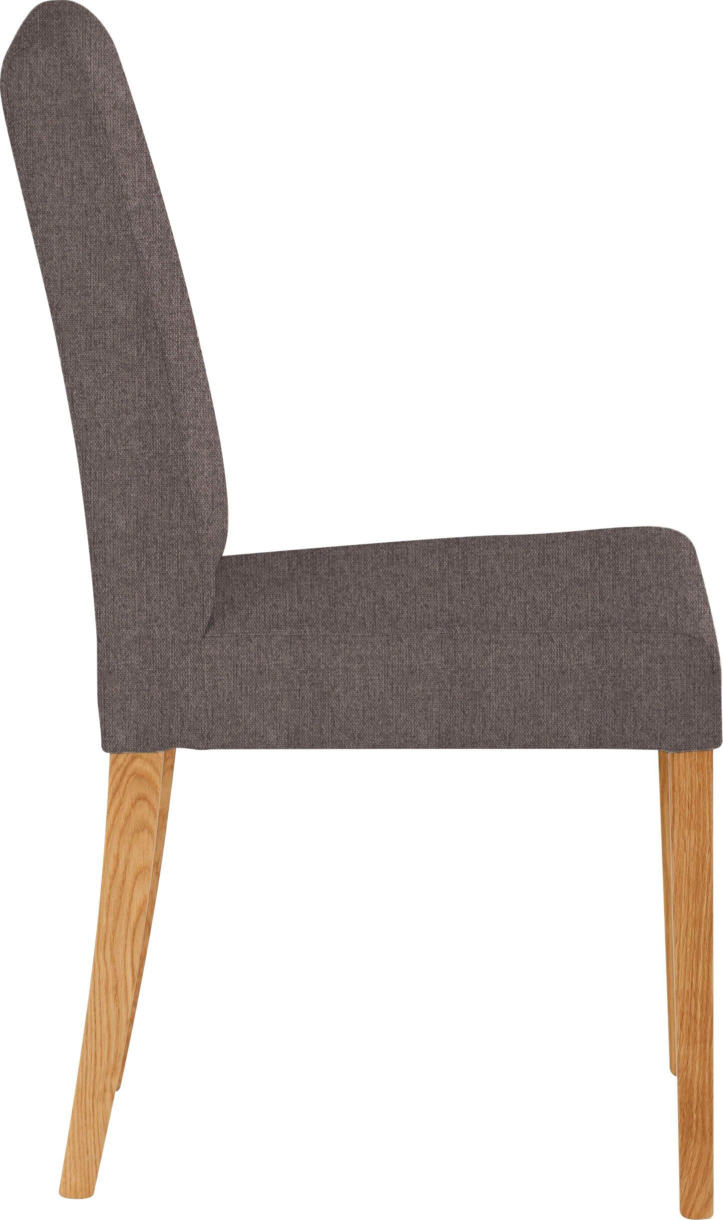 Home affaire Stoel met 4 poten Bologna Frame van massief hout (set)